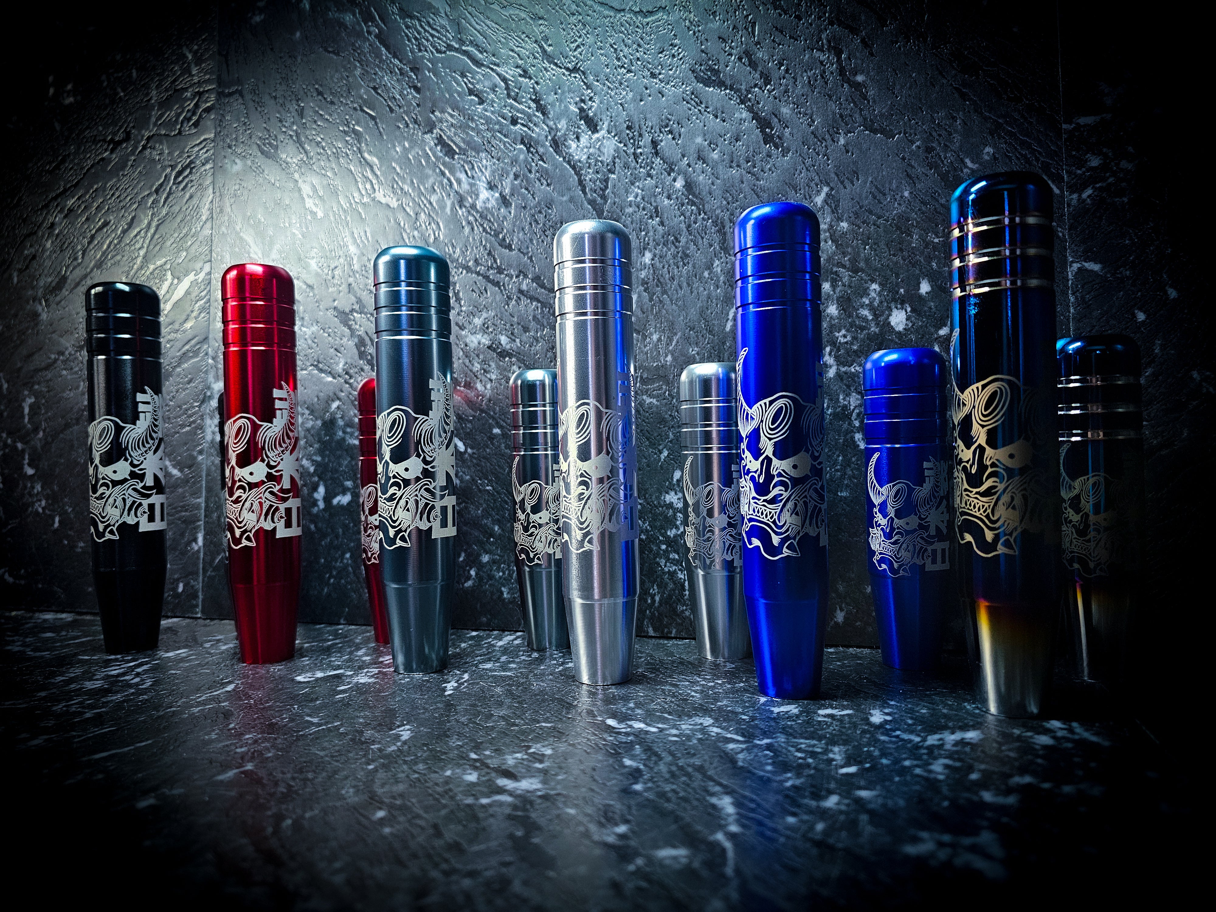 Oni Demon Mask Etch Manual Gear Knobs