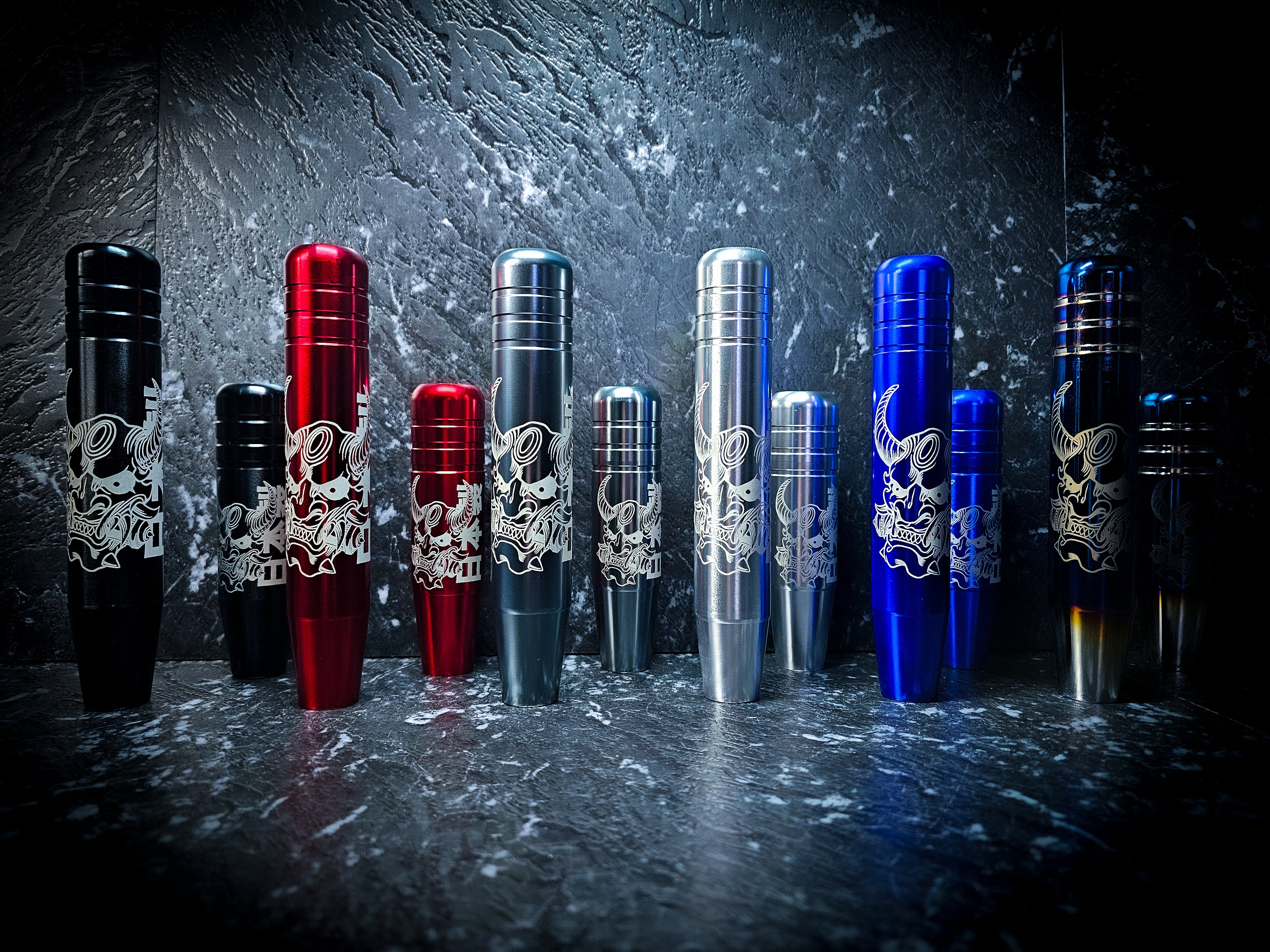 Oni Demon Mask Etch Manual Gear Knobs