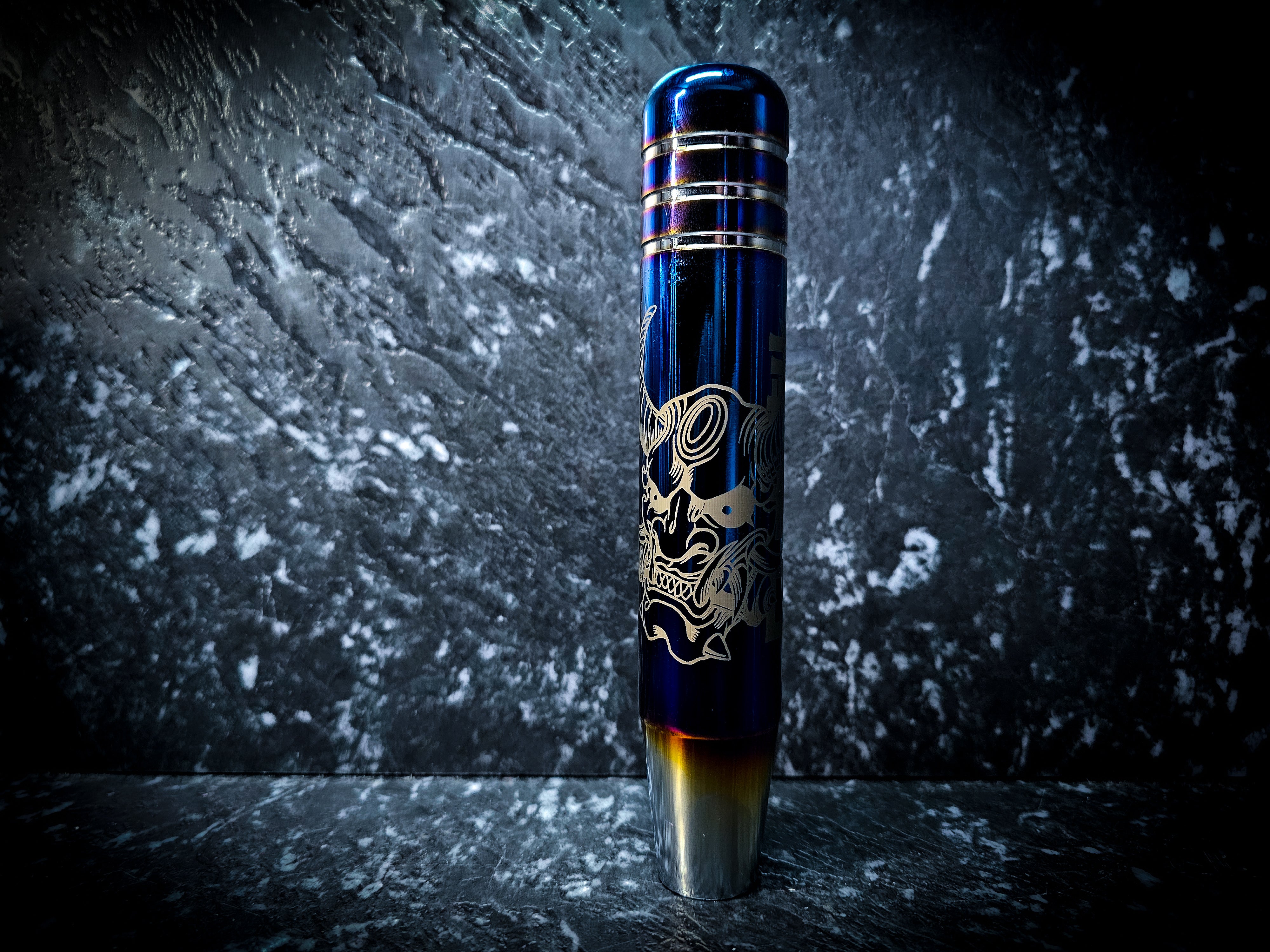 Oni Demon Mask Etch Manual Gear Knobs