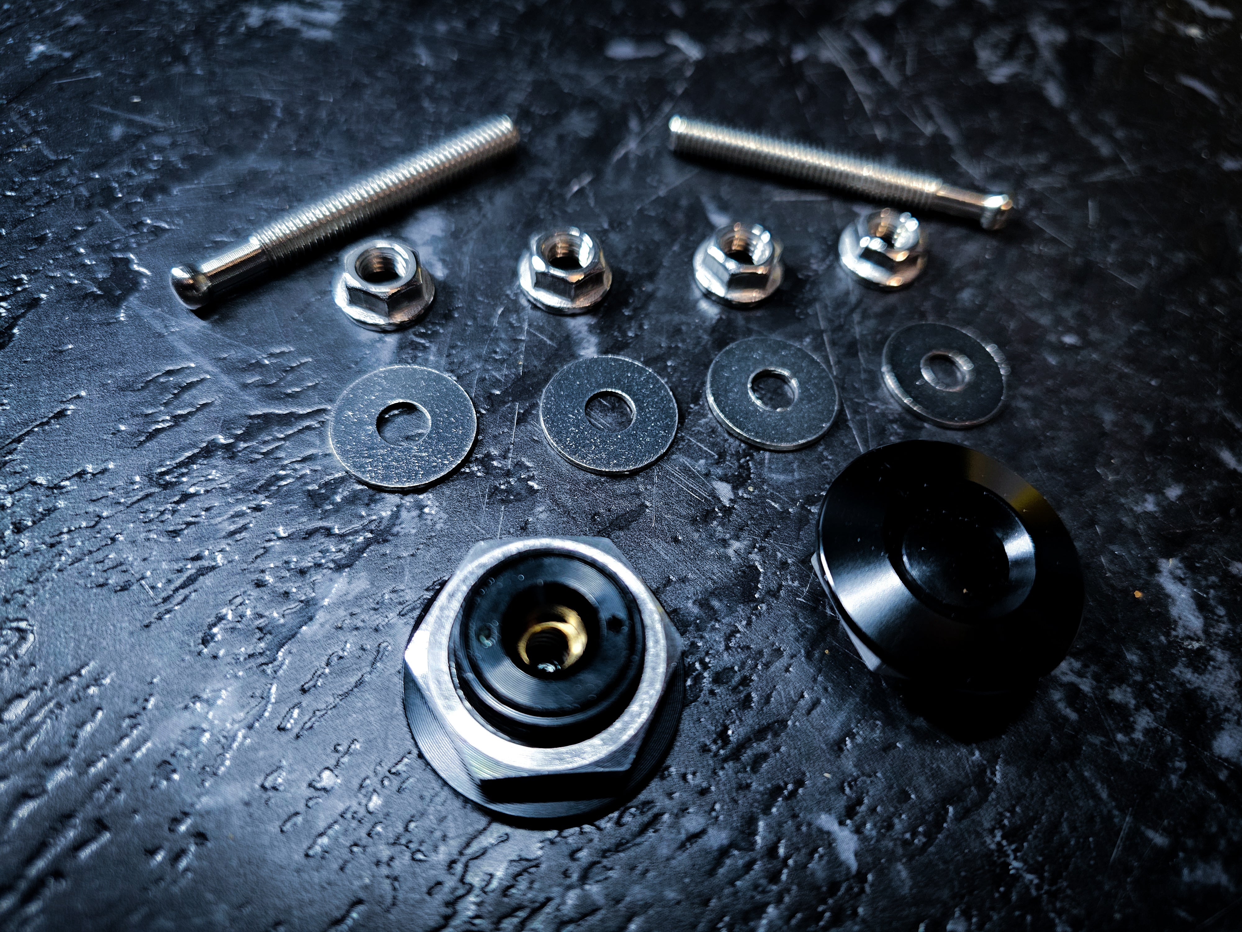 Button Style BLACK Fender Quick Release Kit