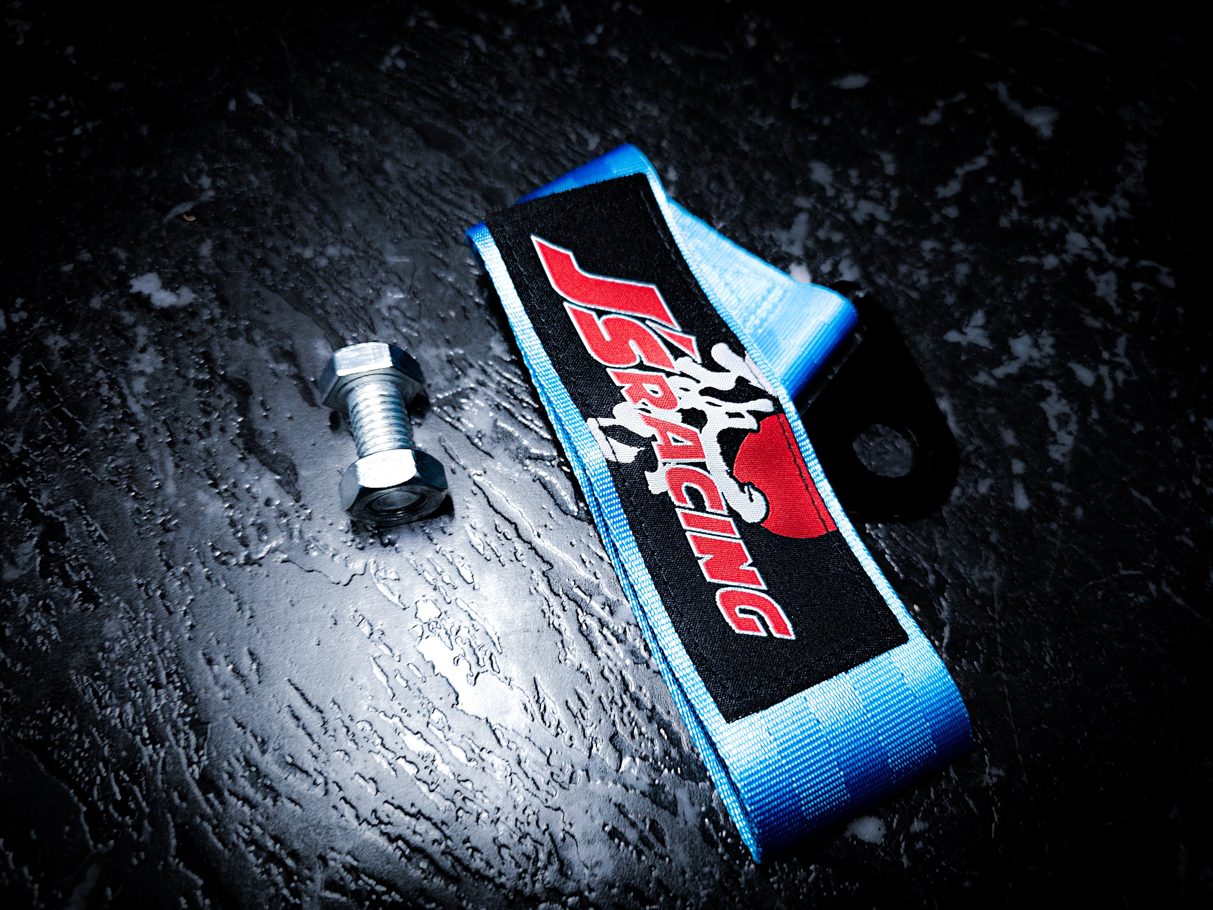 Js Racing Sky Blue Tow Strap