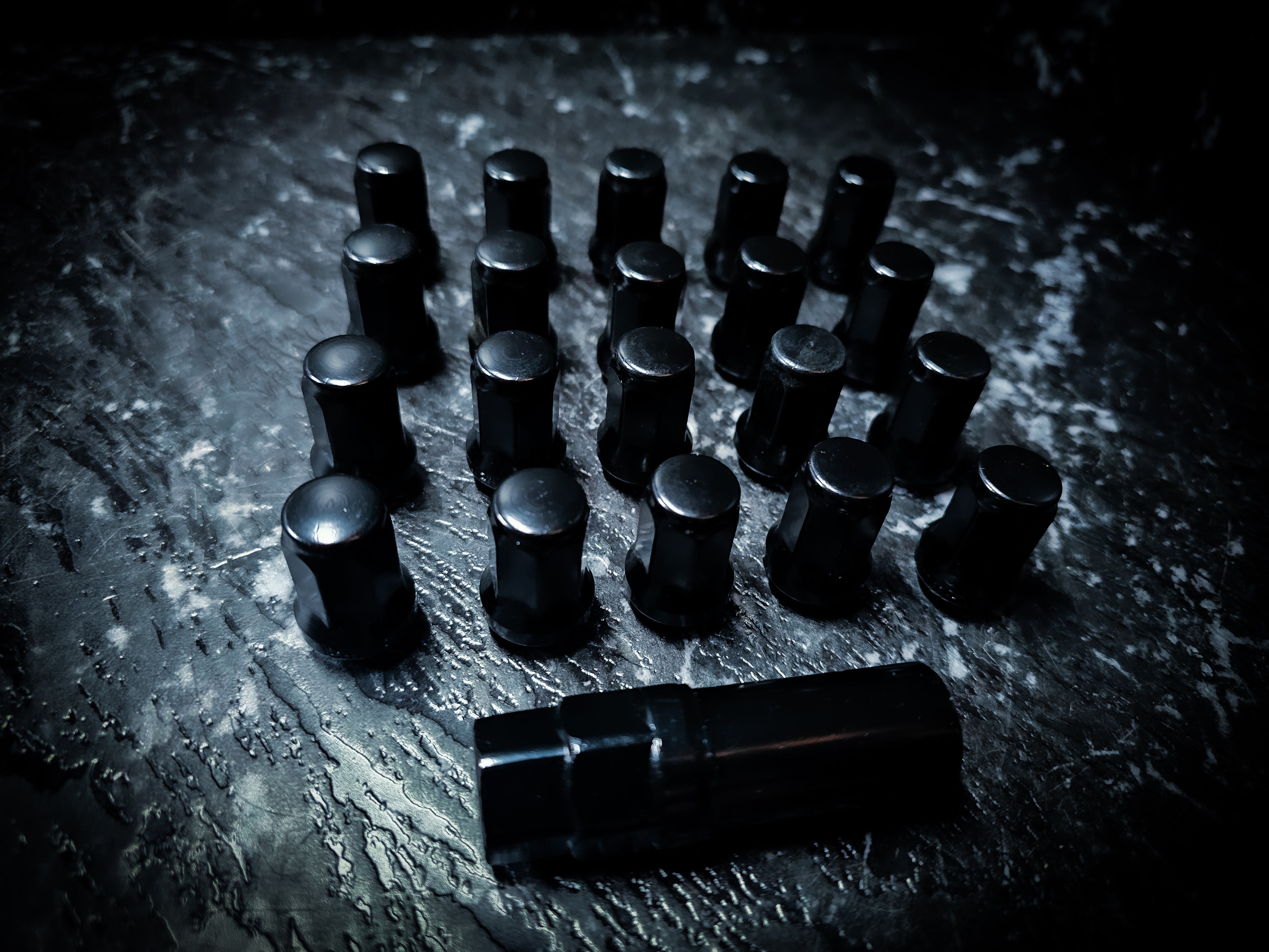 Black Tuner Wheel Nuts