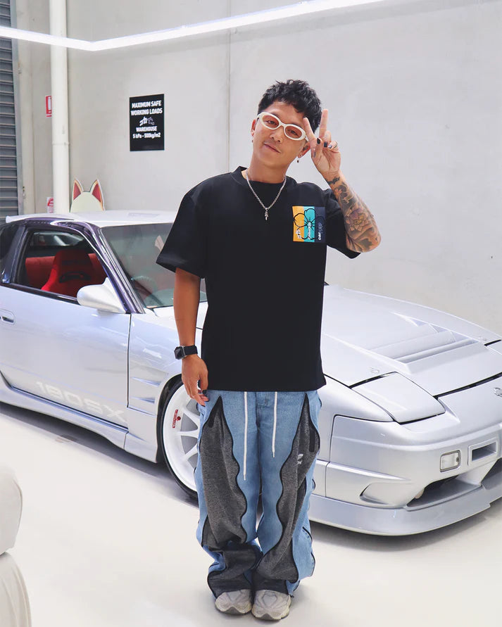 KOKAINE ~ "GReddy Collab" T - Shirt // BLACK