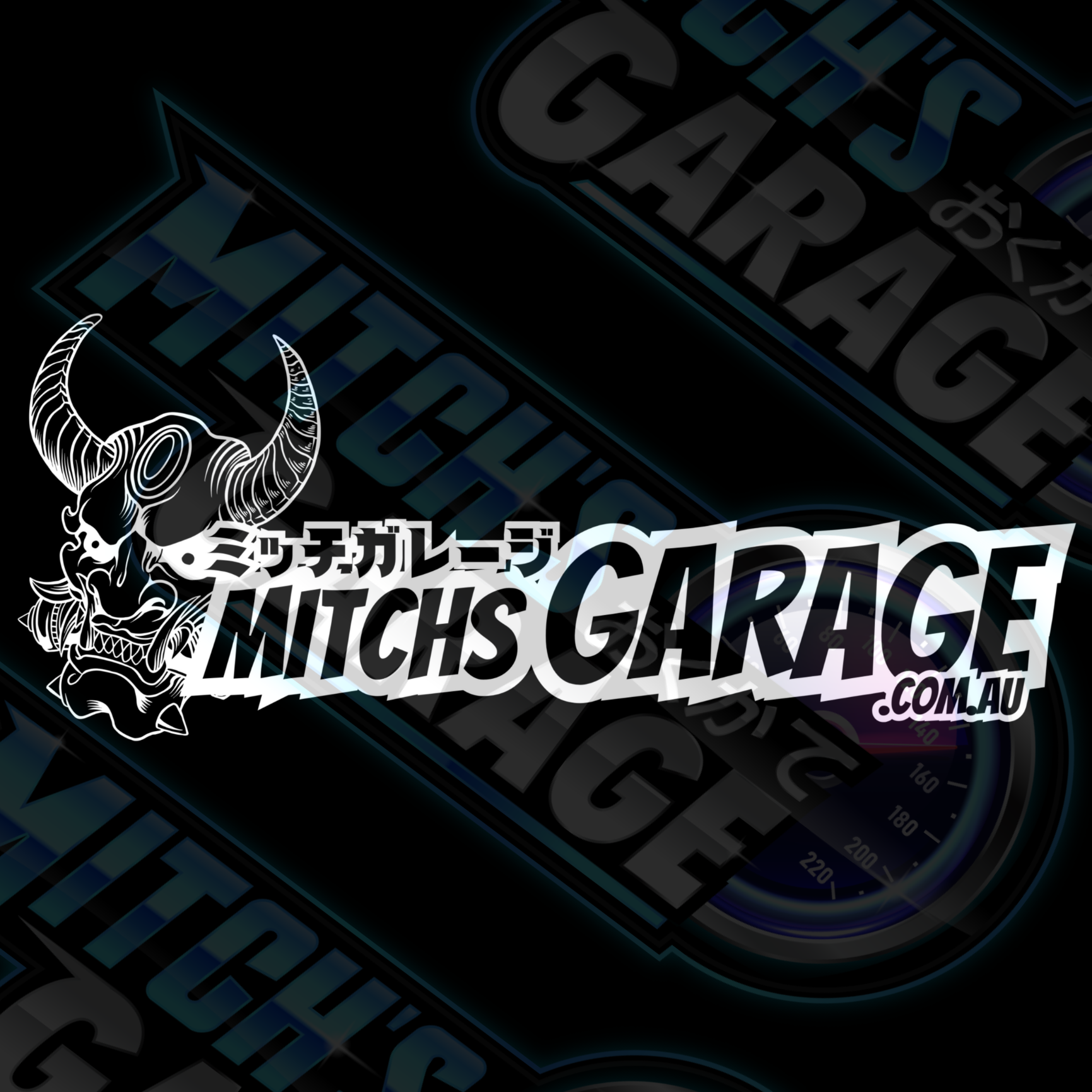 Mitch's Garage Outline ONI Large Vinyl Decal
