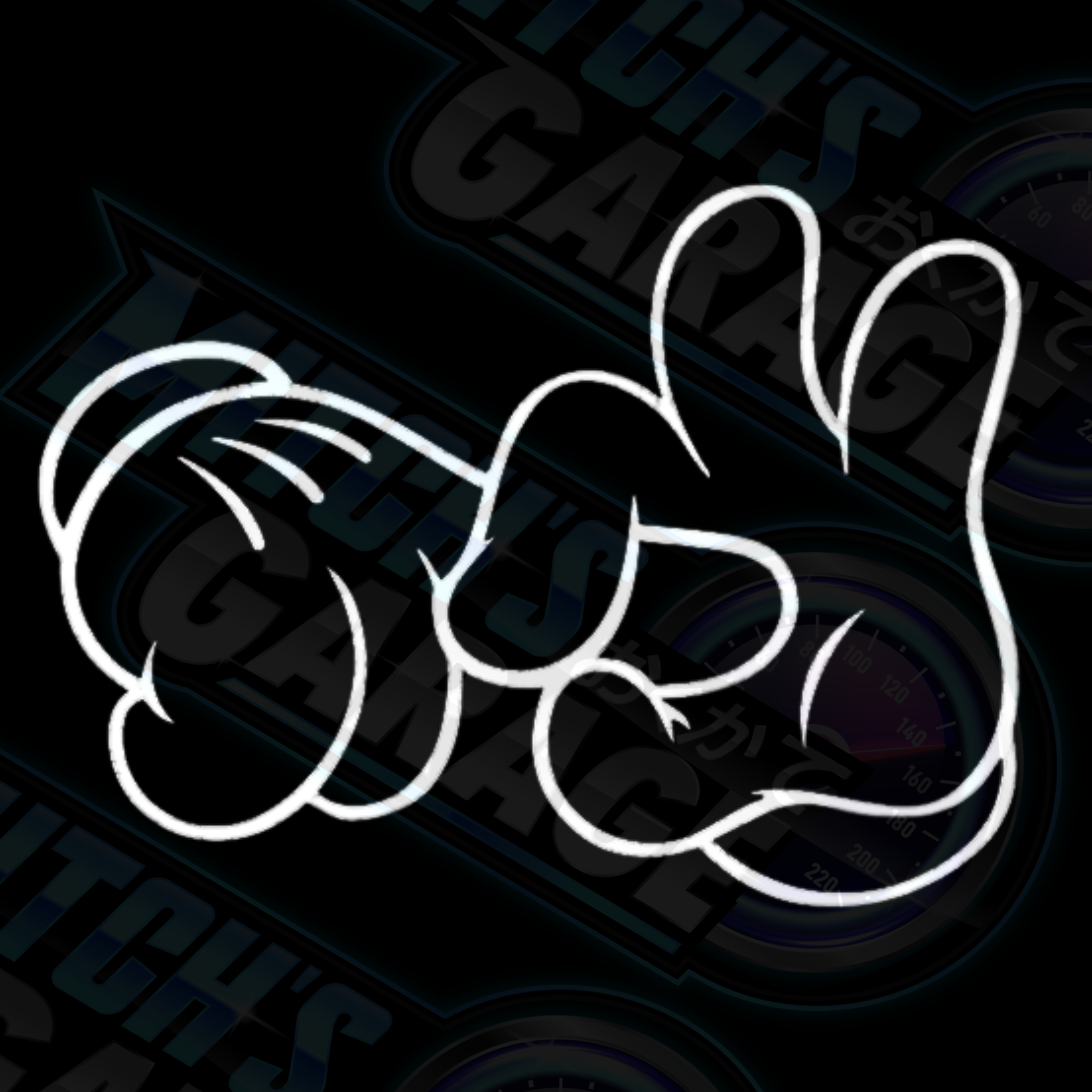 Finger In Hole Cartoon Hand Vinyl Decal
