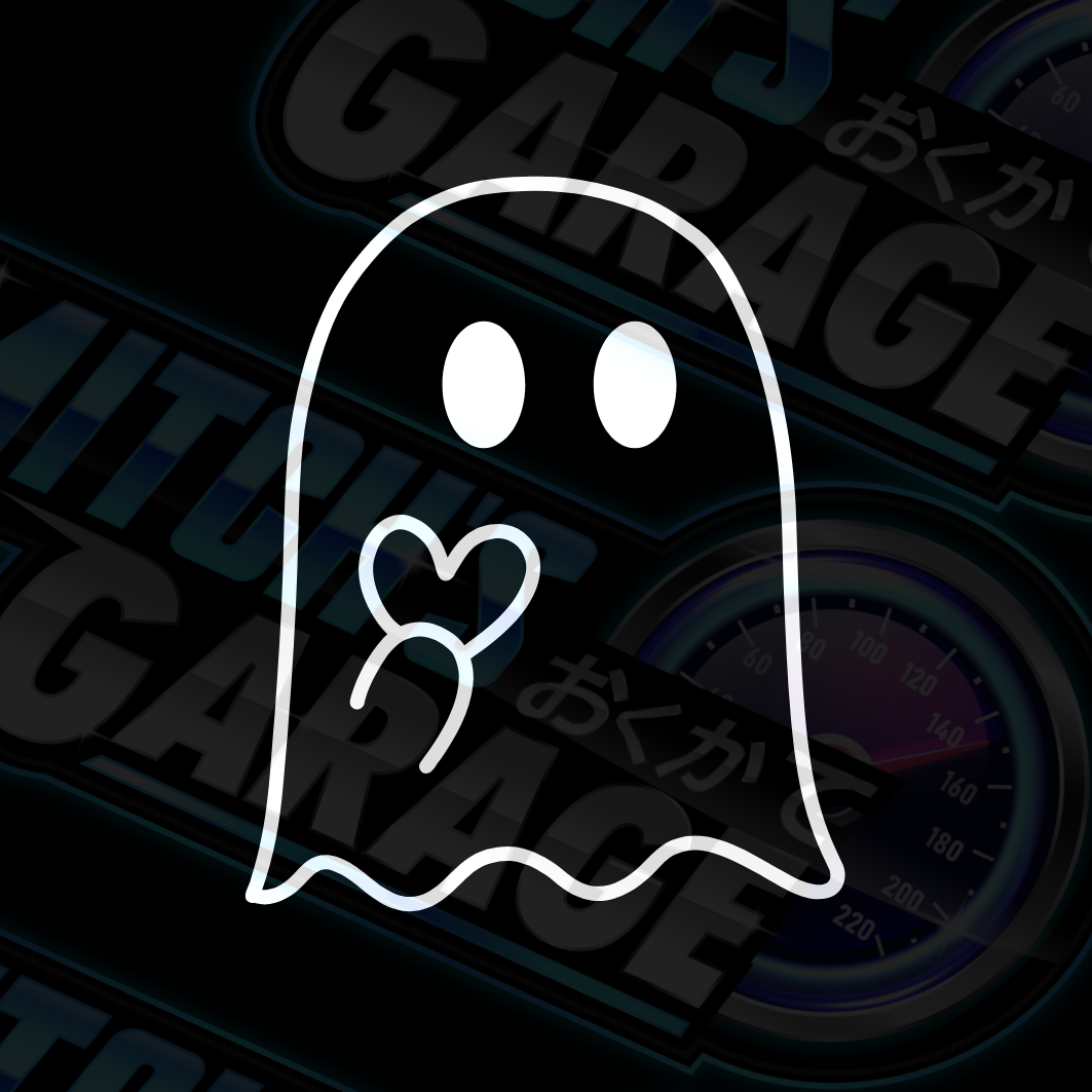 Ghost Sharing Heart Vinyl Decal