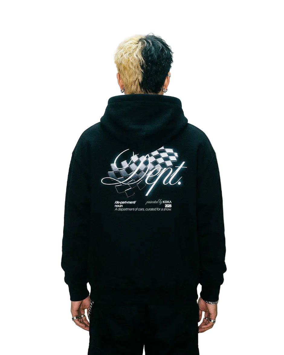 KOKAINE ~ "The Dept" Hoodie // BLACK
