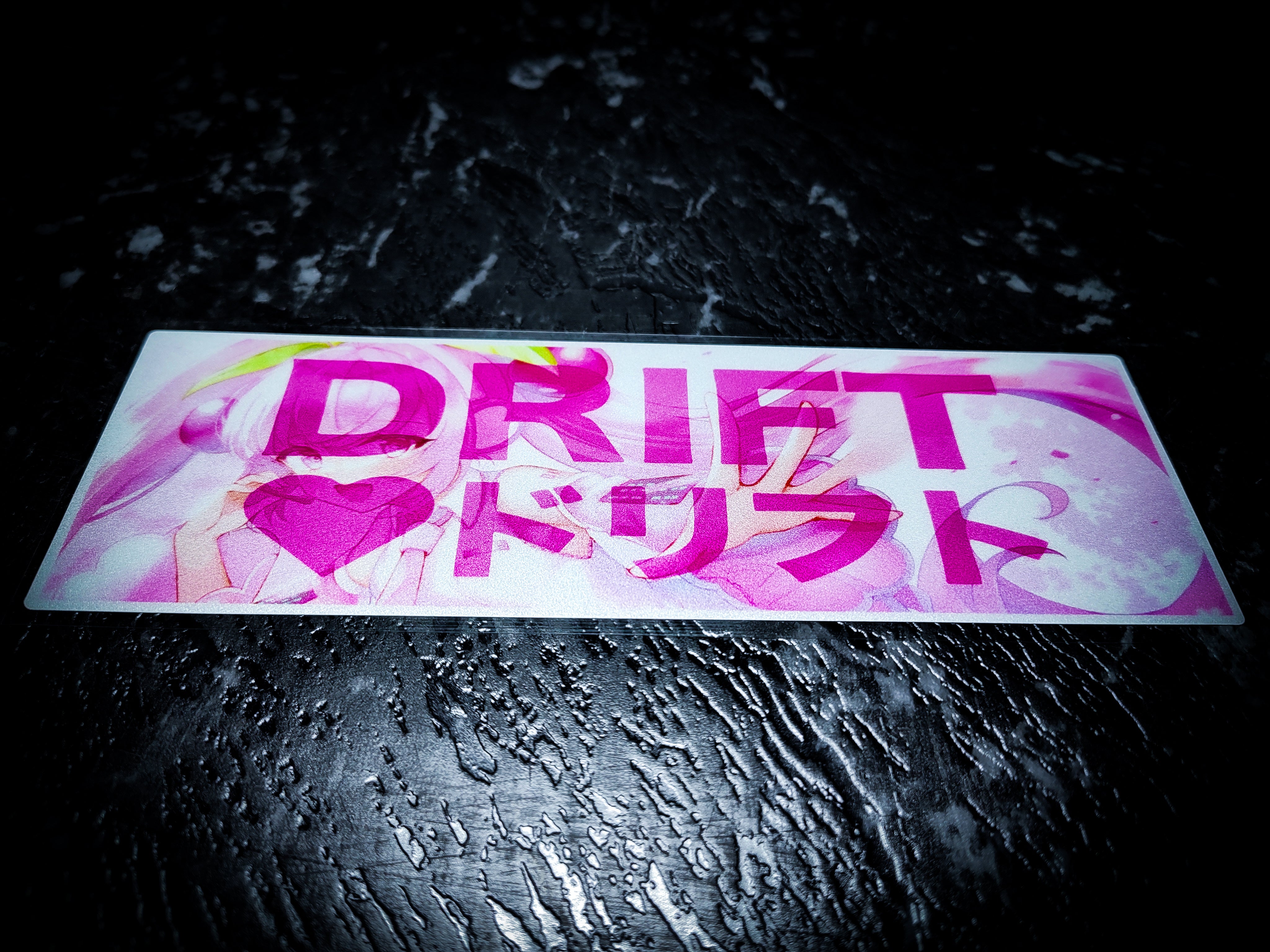 Cute Anime Heart Drift Reflective Slap Sticker