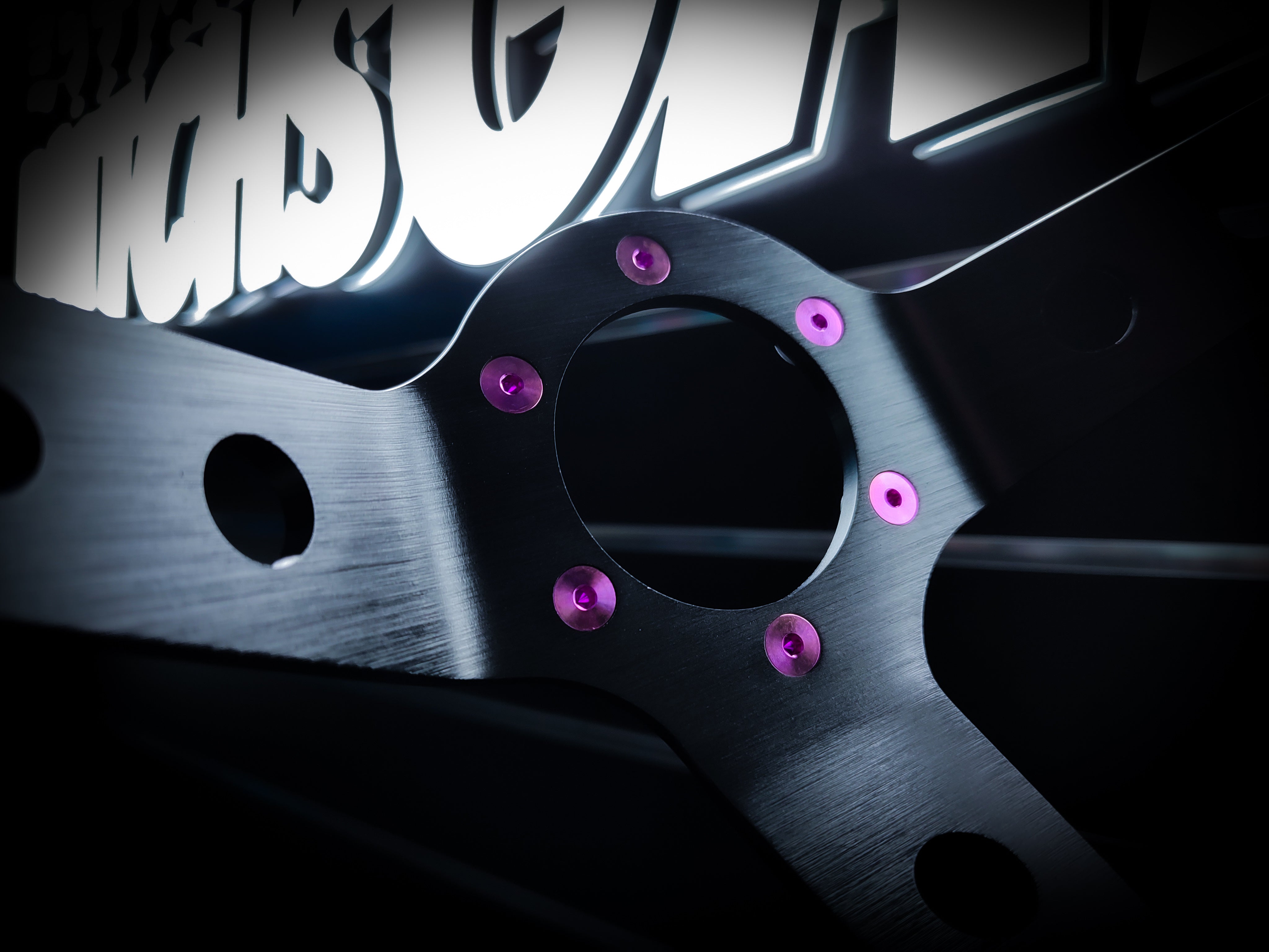 Violet Pink Grade 5 Titanium Steering Wheel Bolt Set