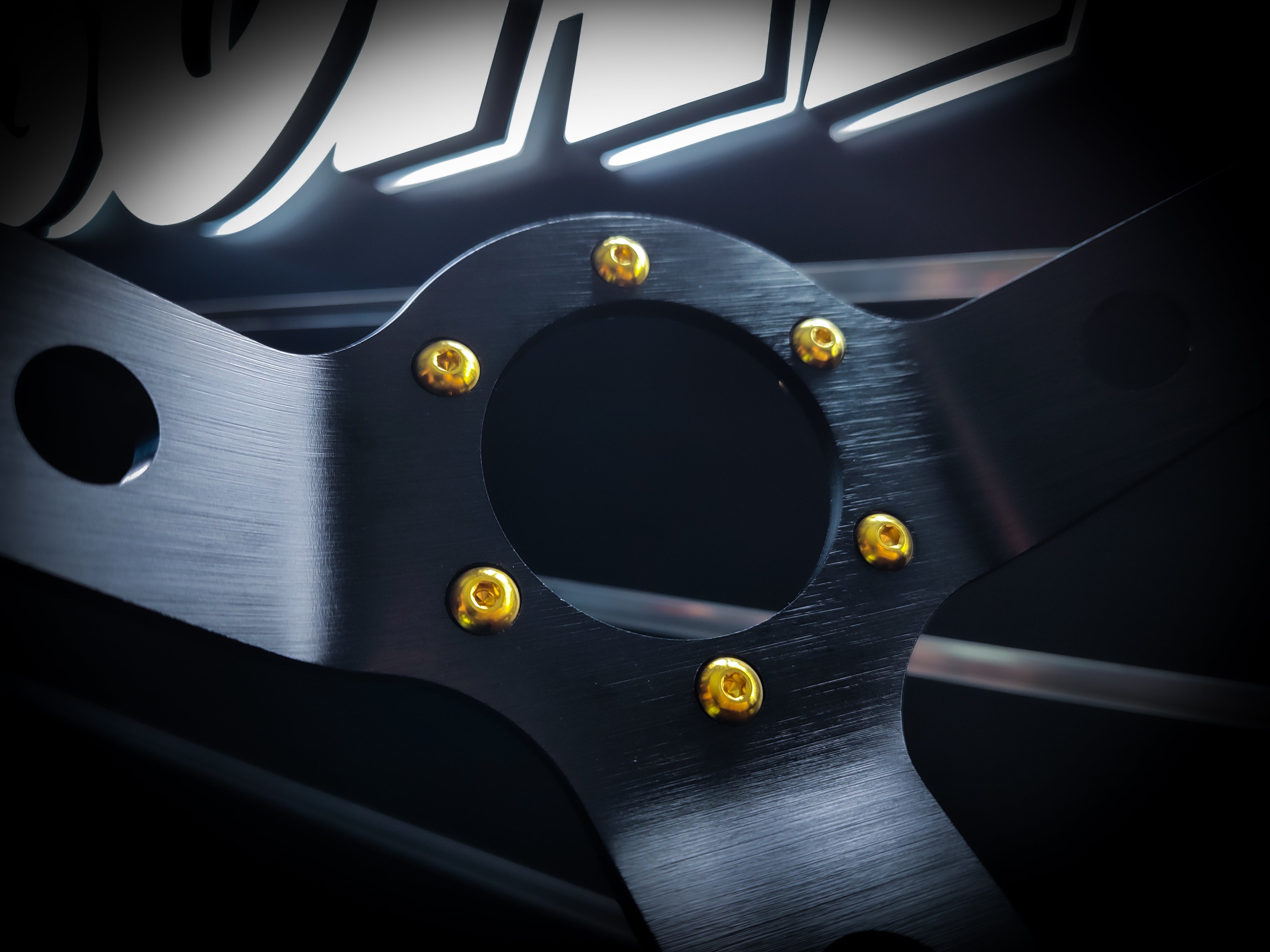24ct Gold Grade 5 Titanium Steering Wheel Bolt Set