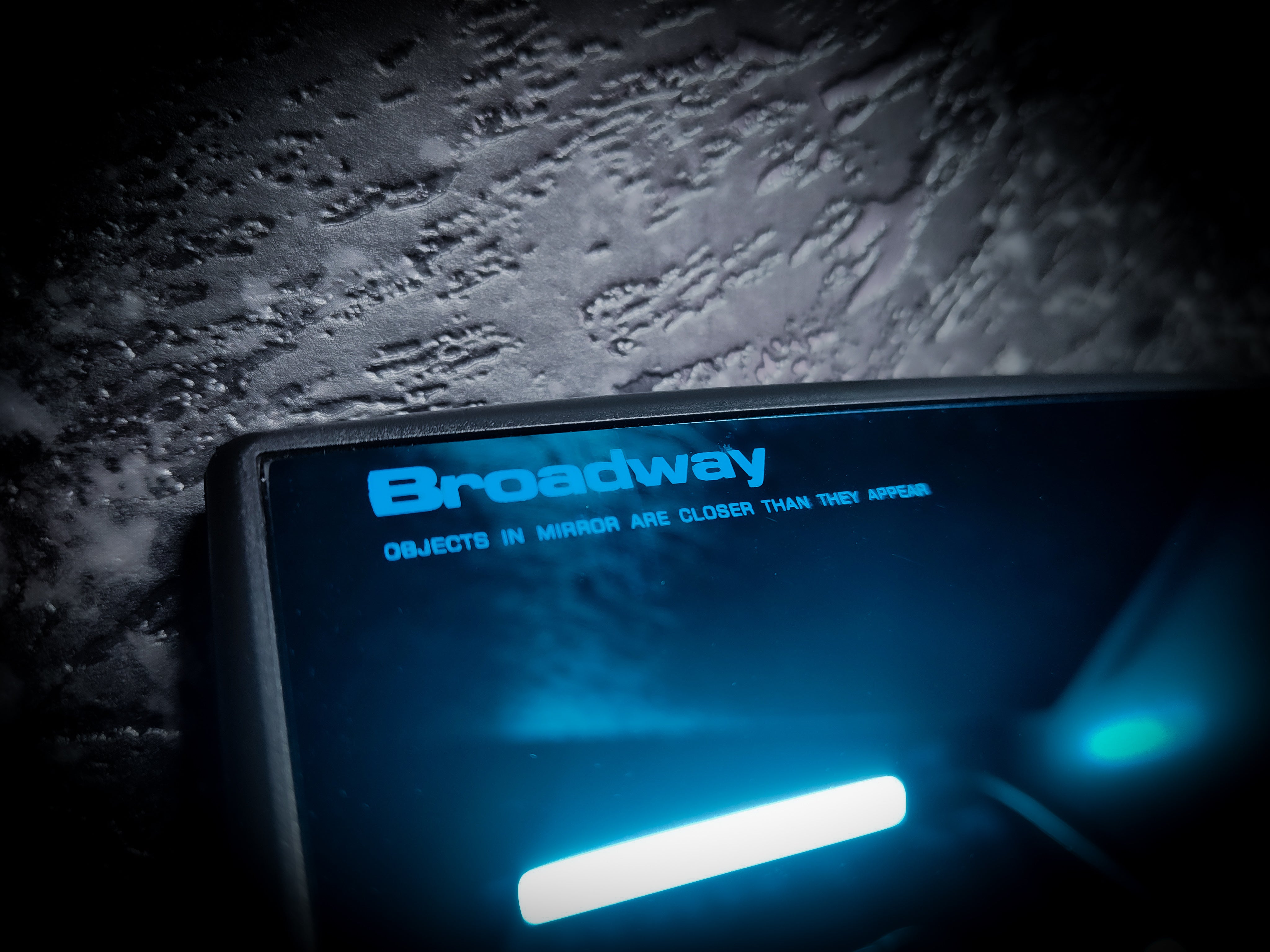 NAPOLEX BROADWAY Blue Tinted and Clear Curved 300mm Clip On Wide Angle Mirrors