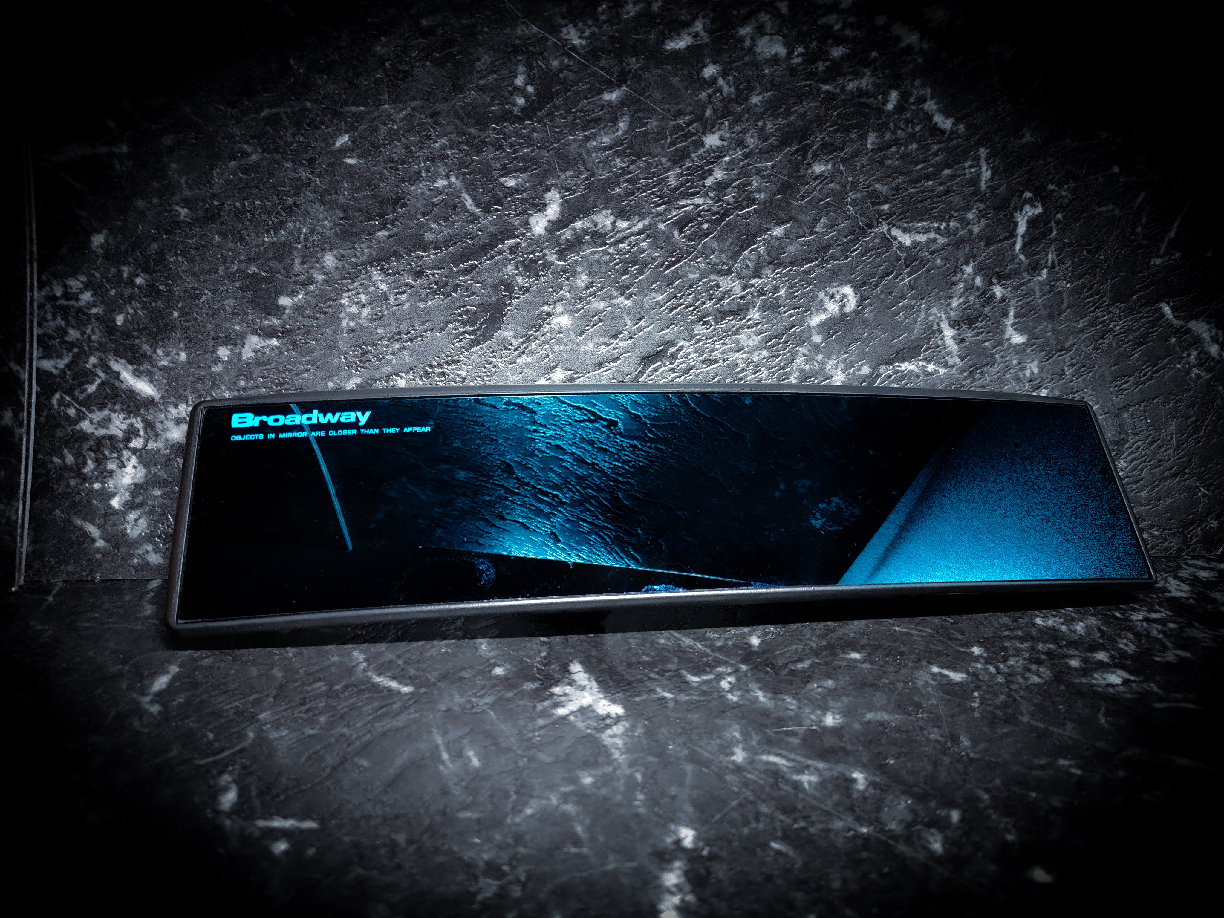 NAPOLEX BROADWAY Blue Tinted and Clear Curved 300mm Clip On Wide Angle Mirrors