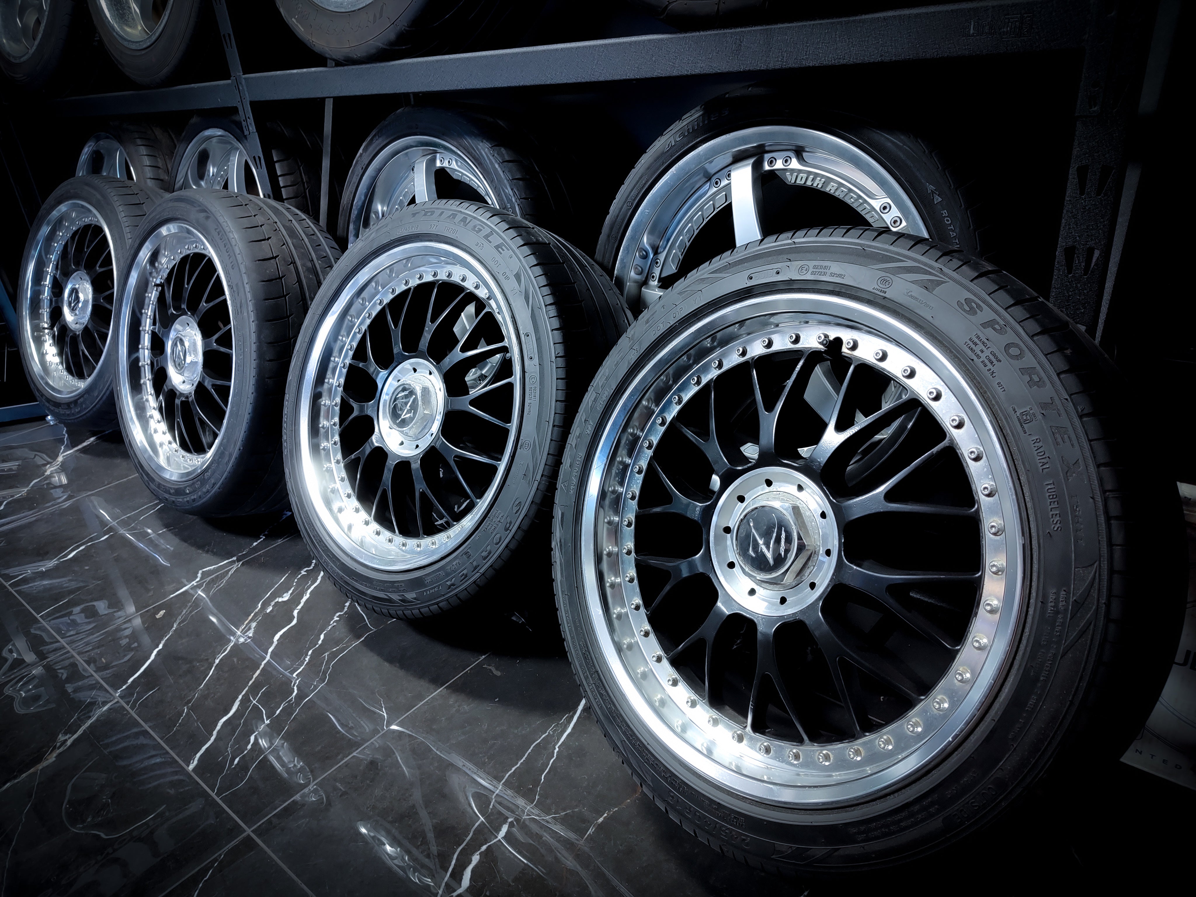18" Riverside ZEPTER 3 Piece Wheels x 4