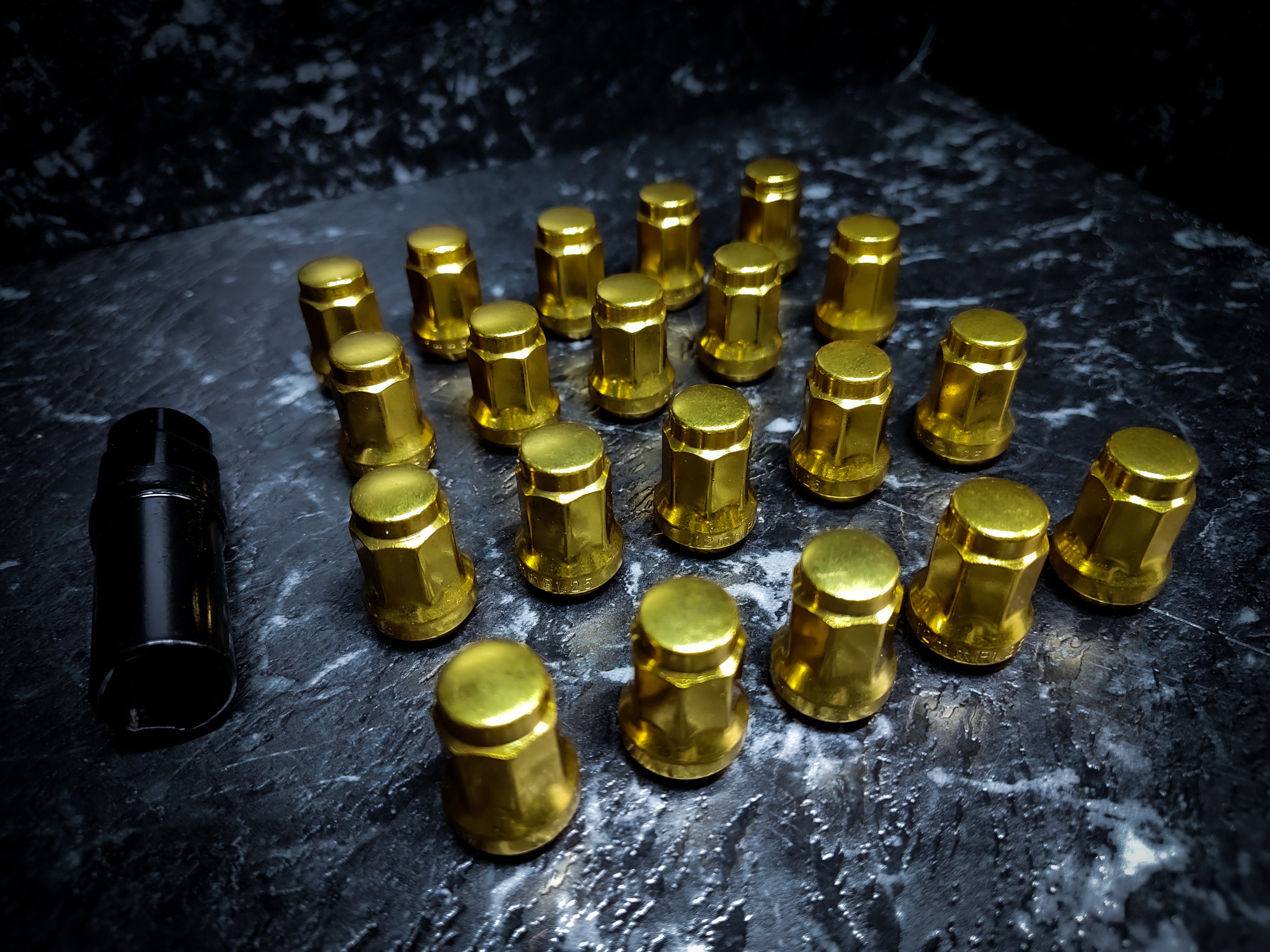 24ct Mirror Gold Tuner Wheel Nuts