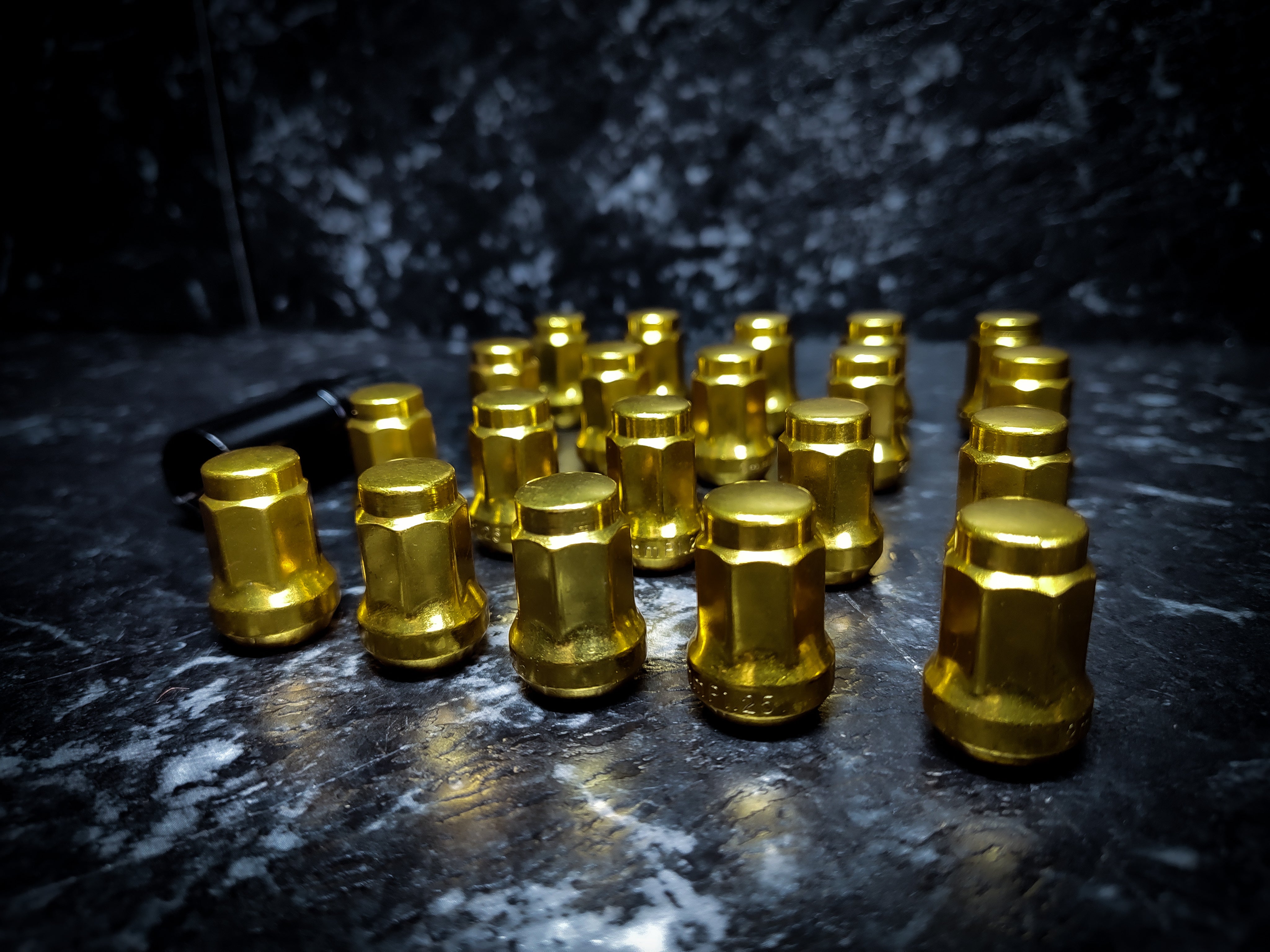 24ct Mirror Gold Tuner Wheel Nuts