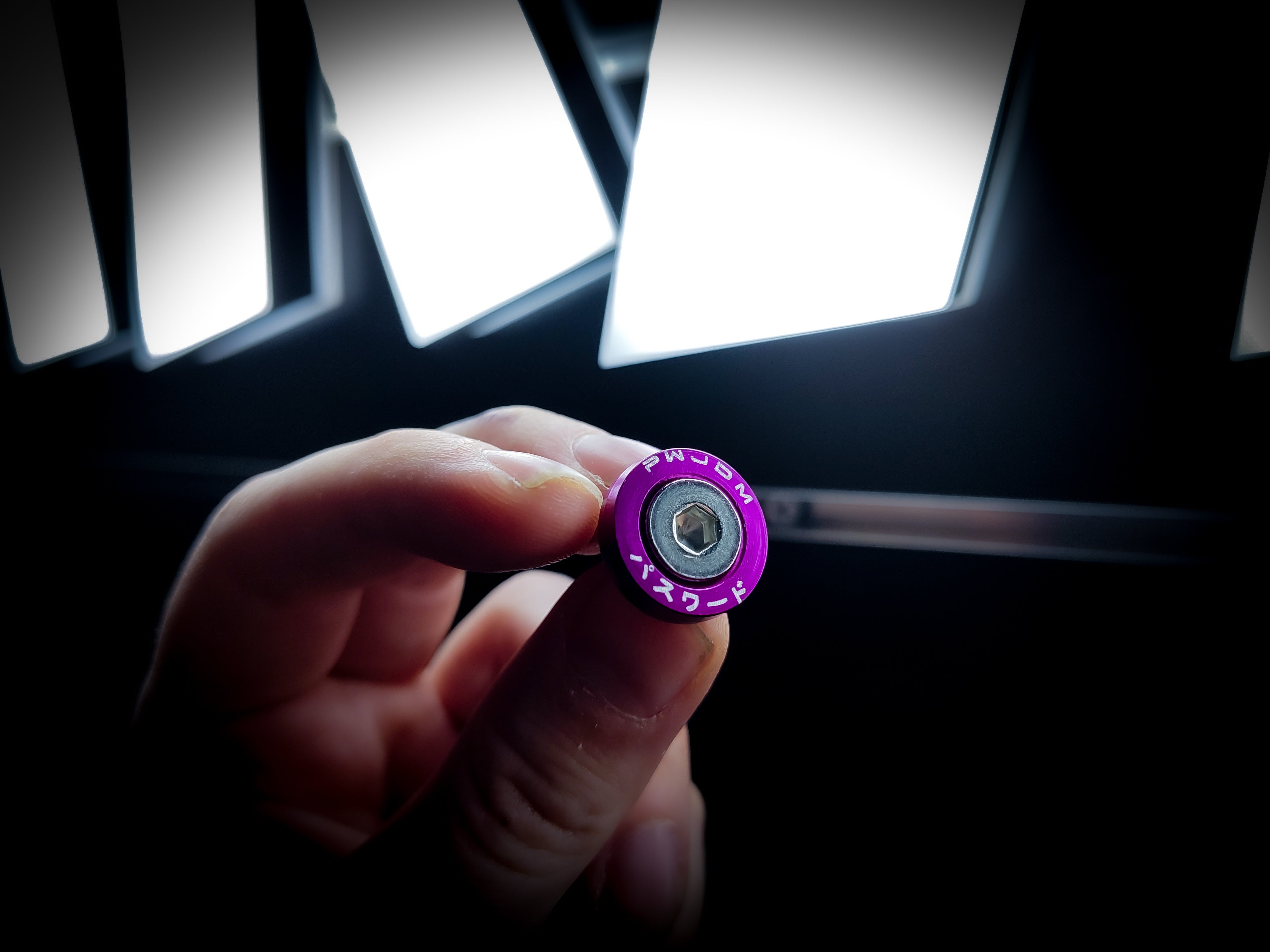 x1 Password JDM M6 Deep Purple Dress Up Washer And Bolt