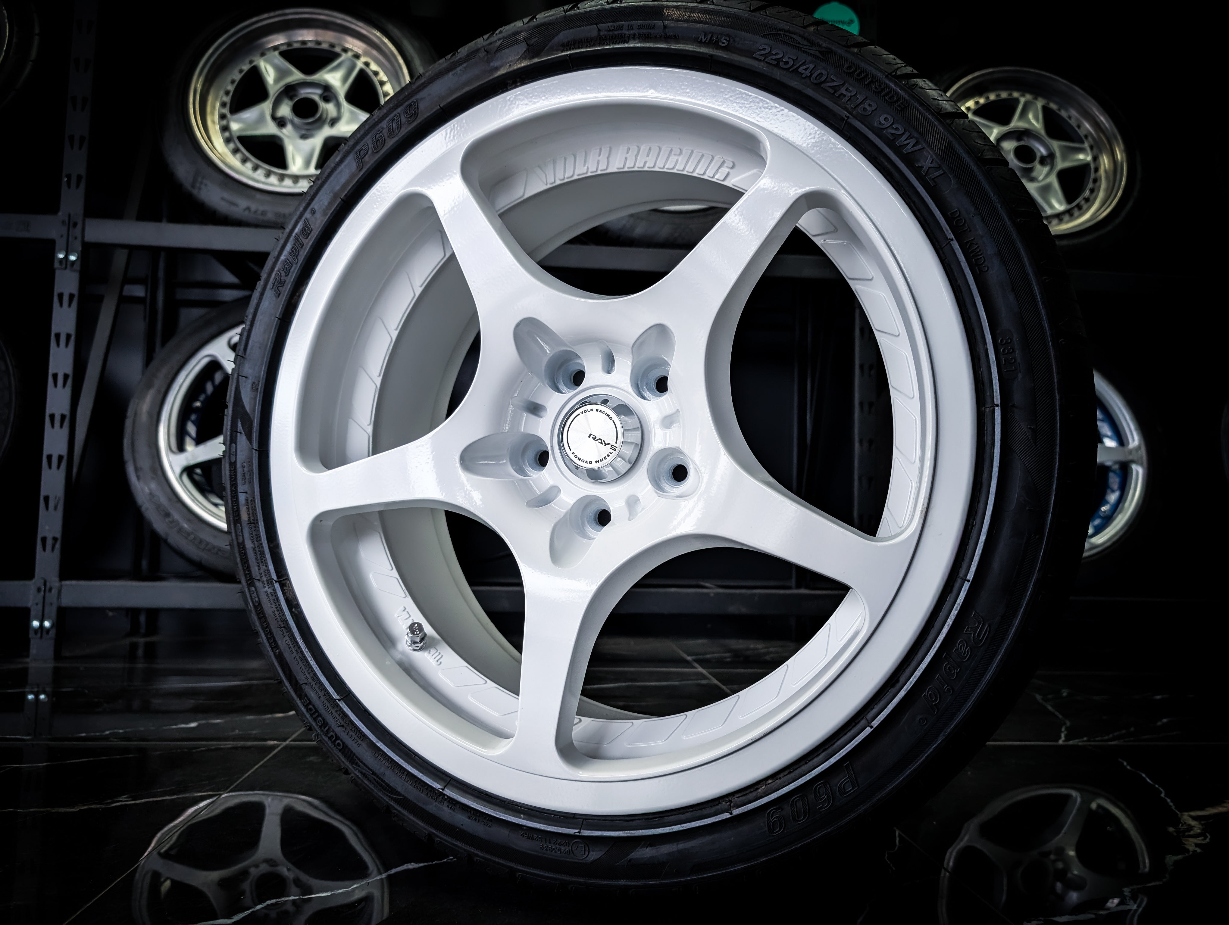 Volk Rays Style Challenge Series Diamond Silver Forged Edition Centre Caps