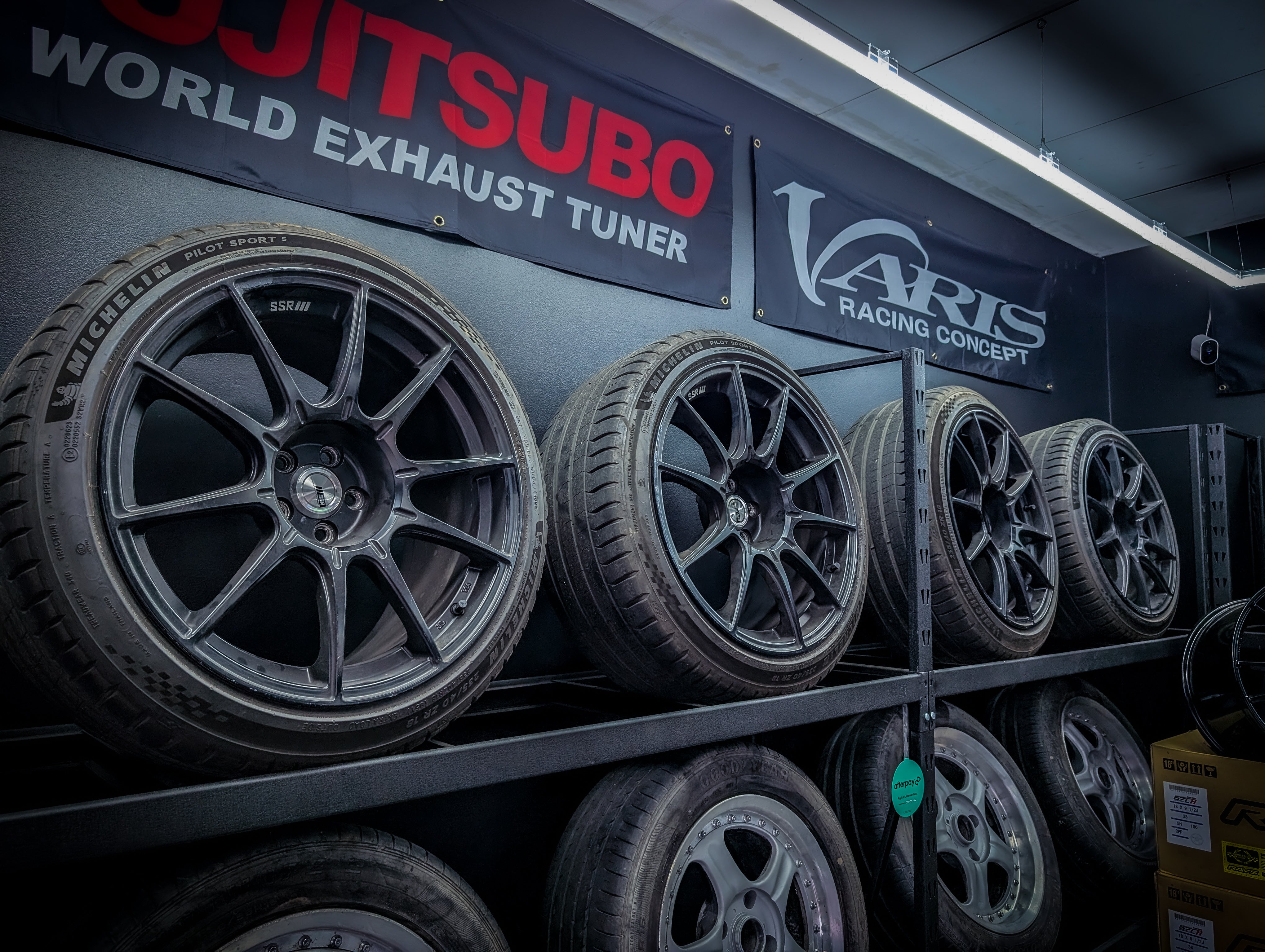 18" SSR GTX01 Multi-Spoke Matte Black Wheels x 4