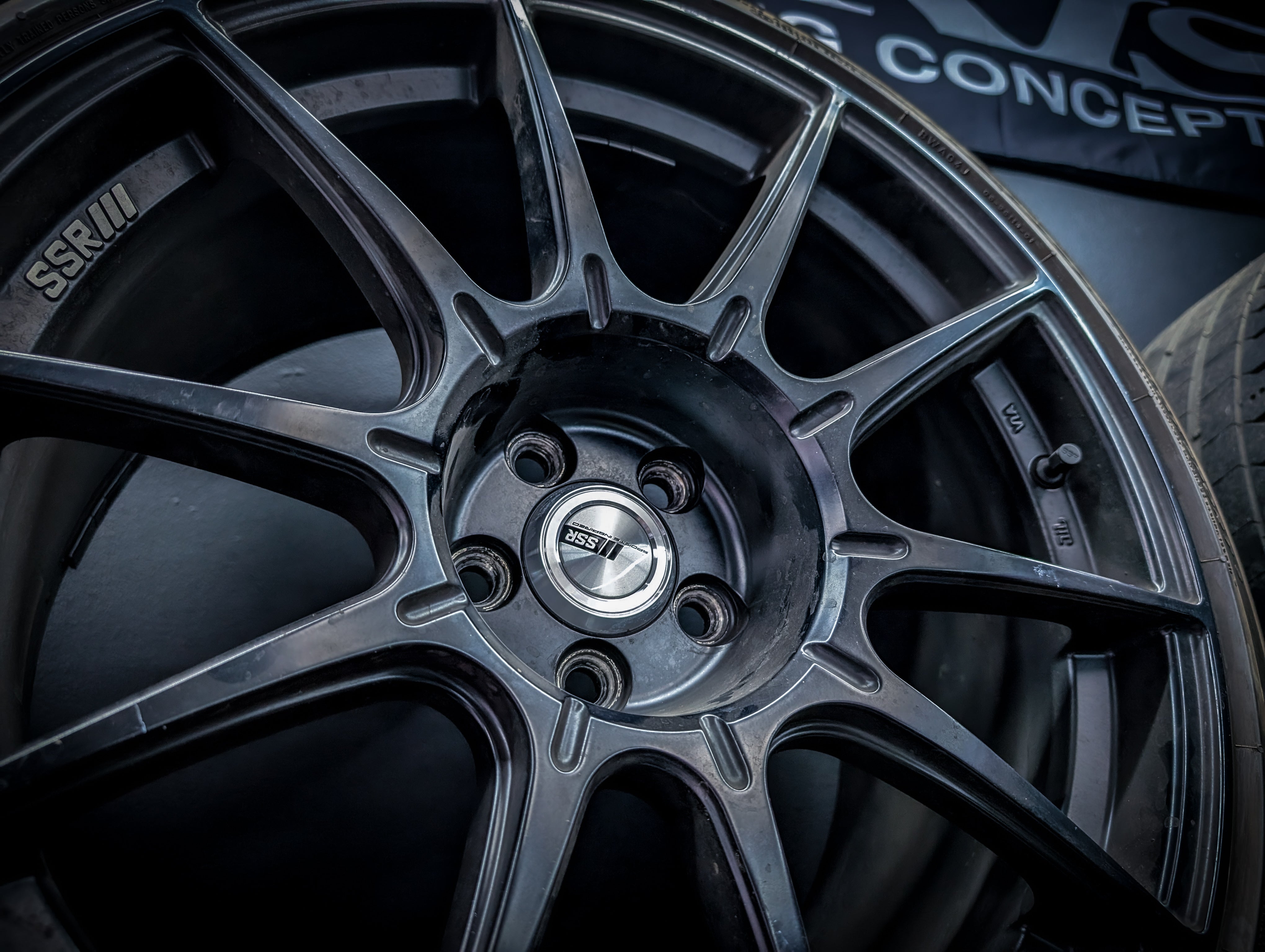 18" SSR GTX01 Multi-Spoke Matte Black Wheels x 4