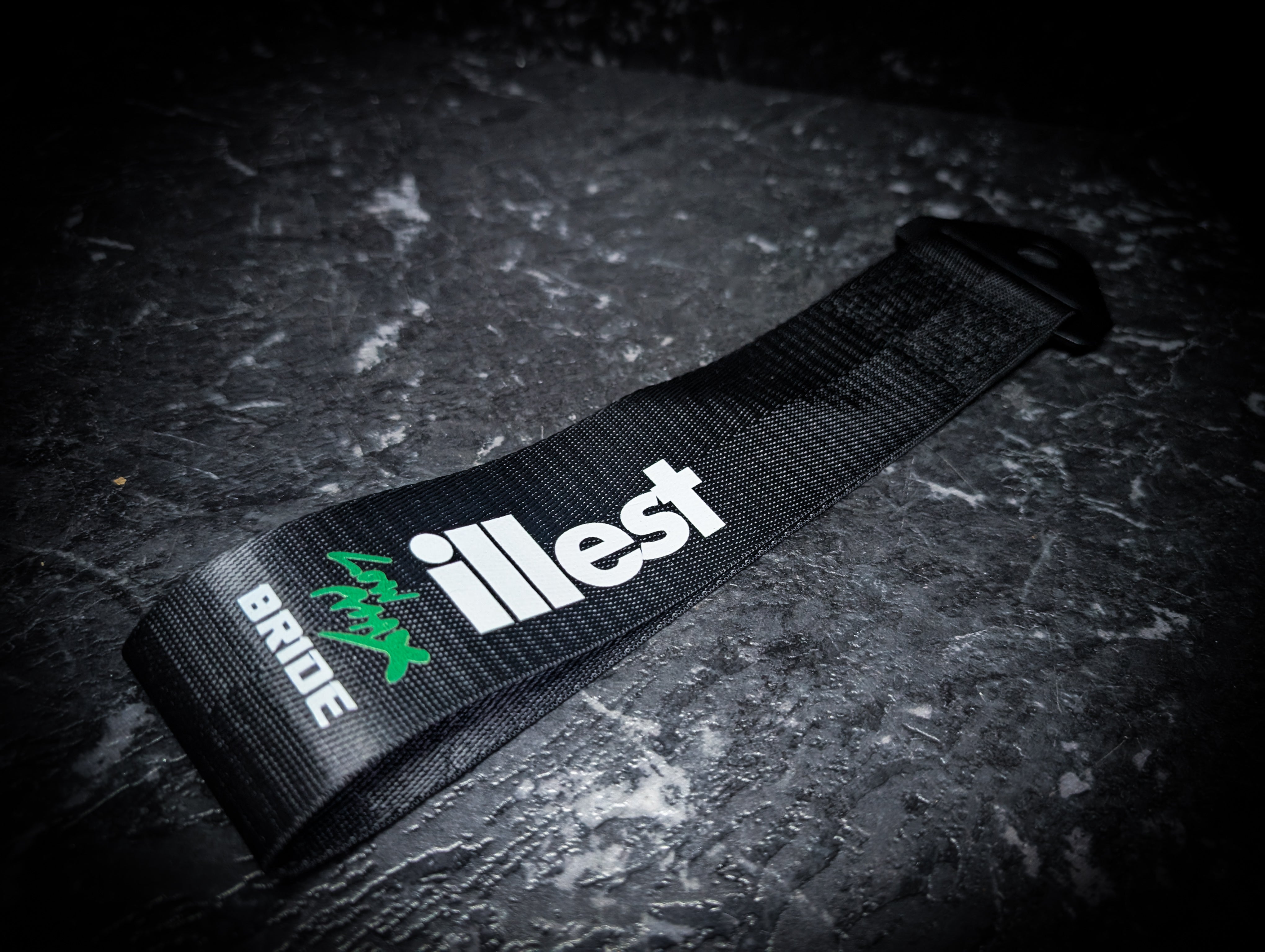 BRIDE ILLEST Black Tow Strap