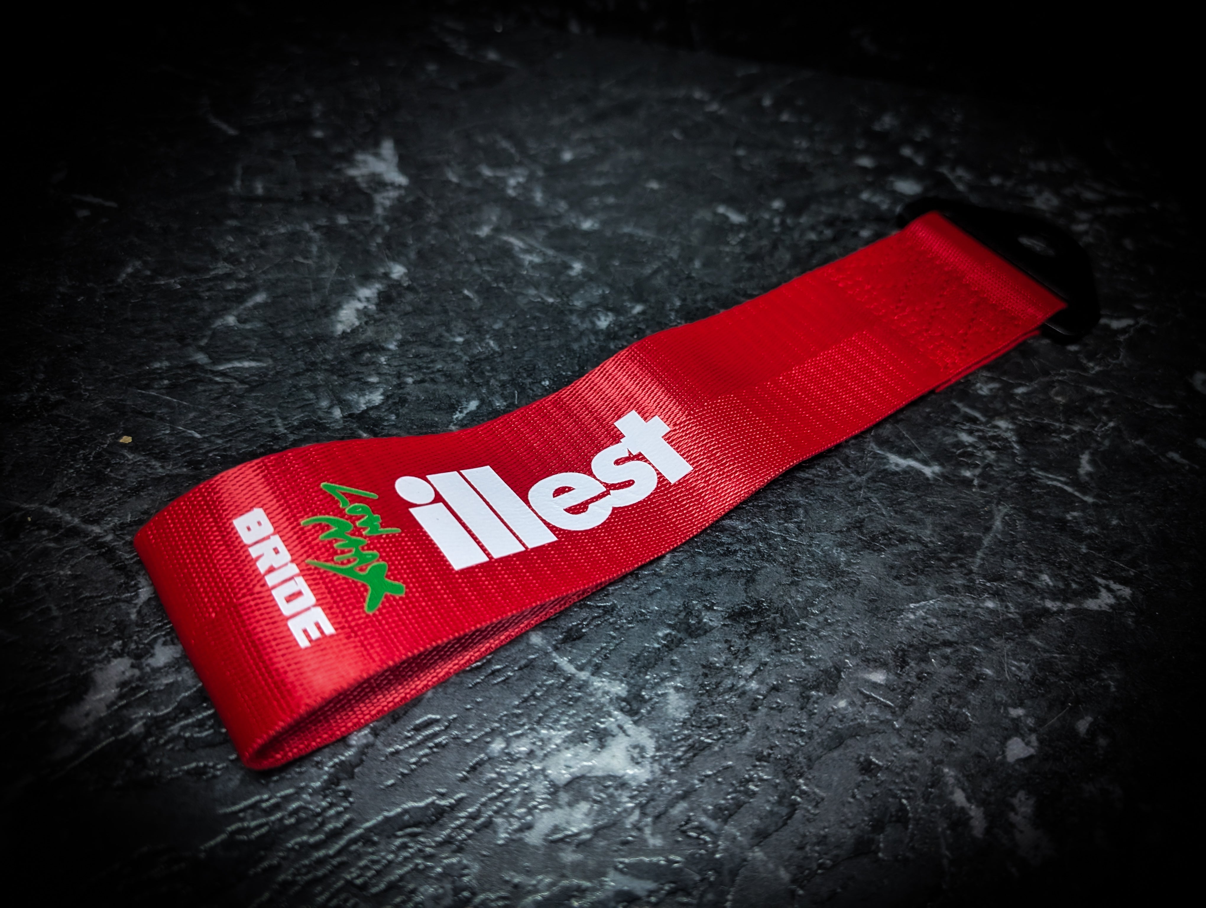 BRIDE ILLEST Red Tow Strap