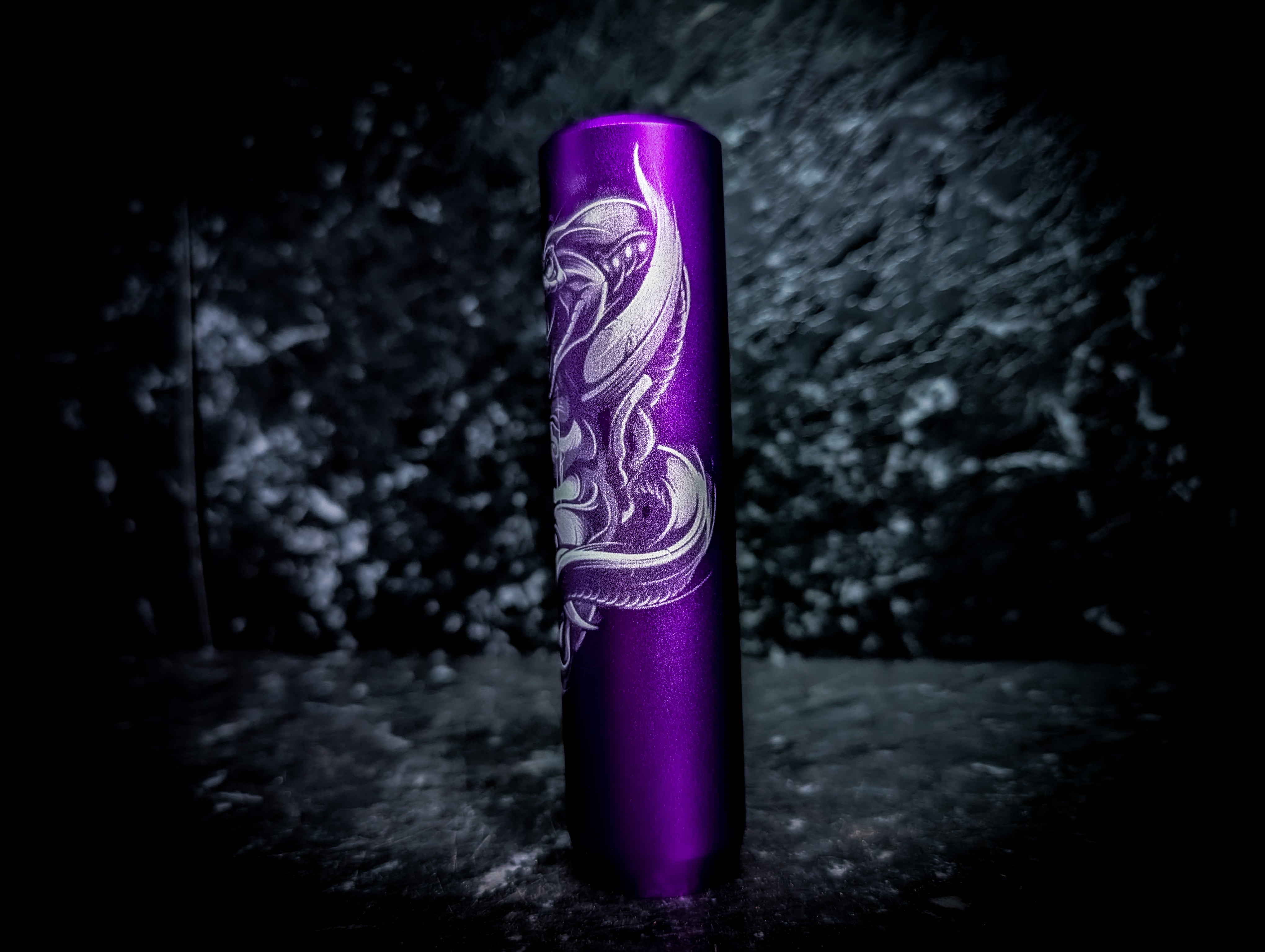"Hannya Mask & Snake" Thick Grip Tall Manual Gear Knob