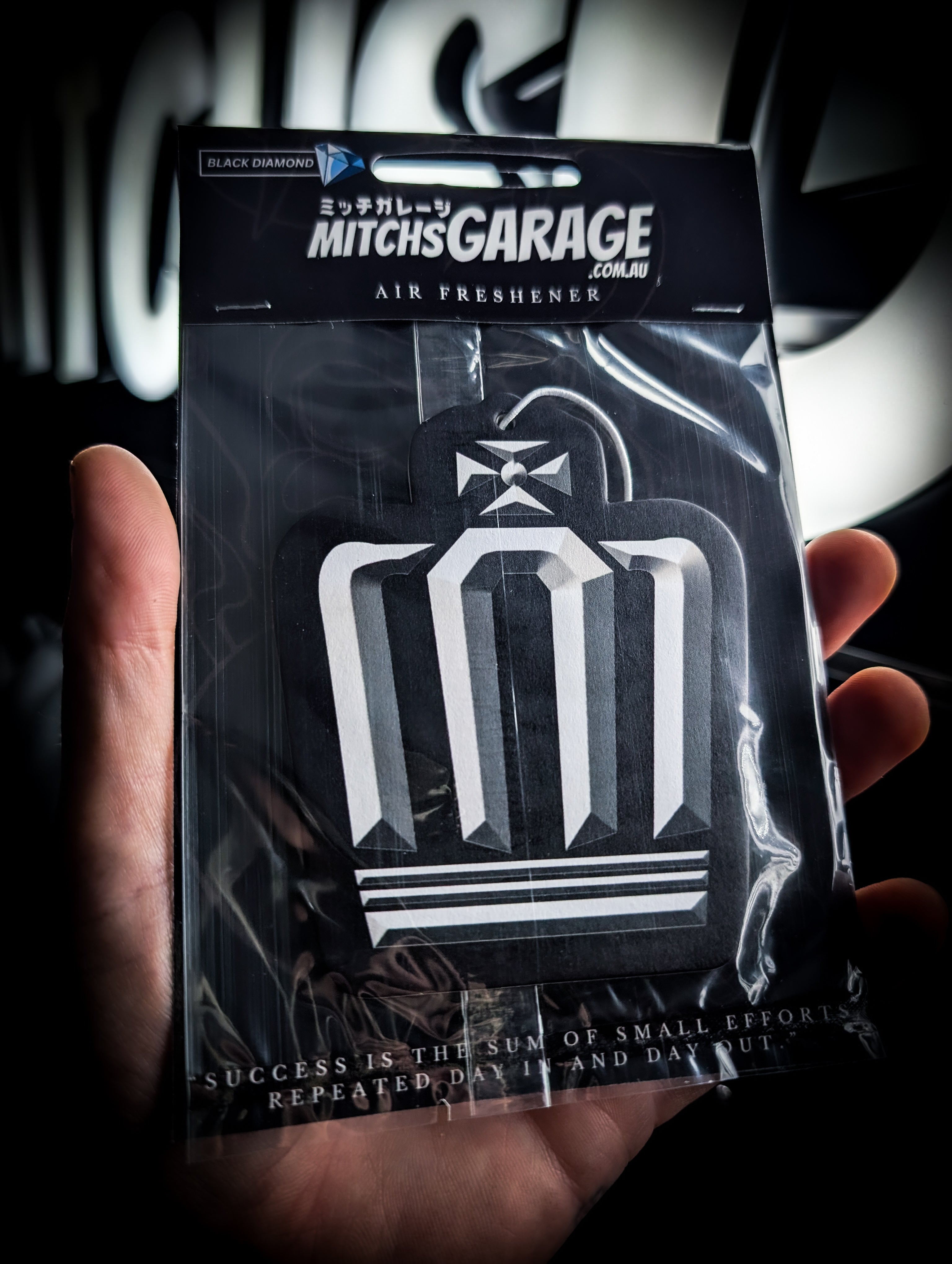 Mitch's Garage Toyota Crown VIP Black Diamond 💎 Scented Premium Air Freshener