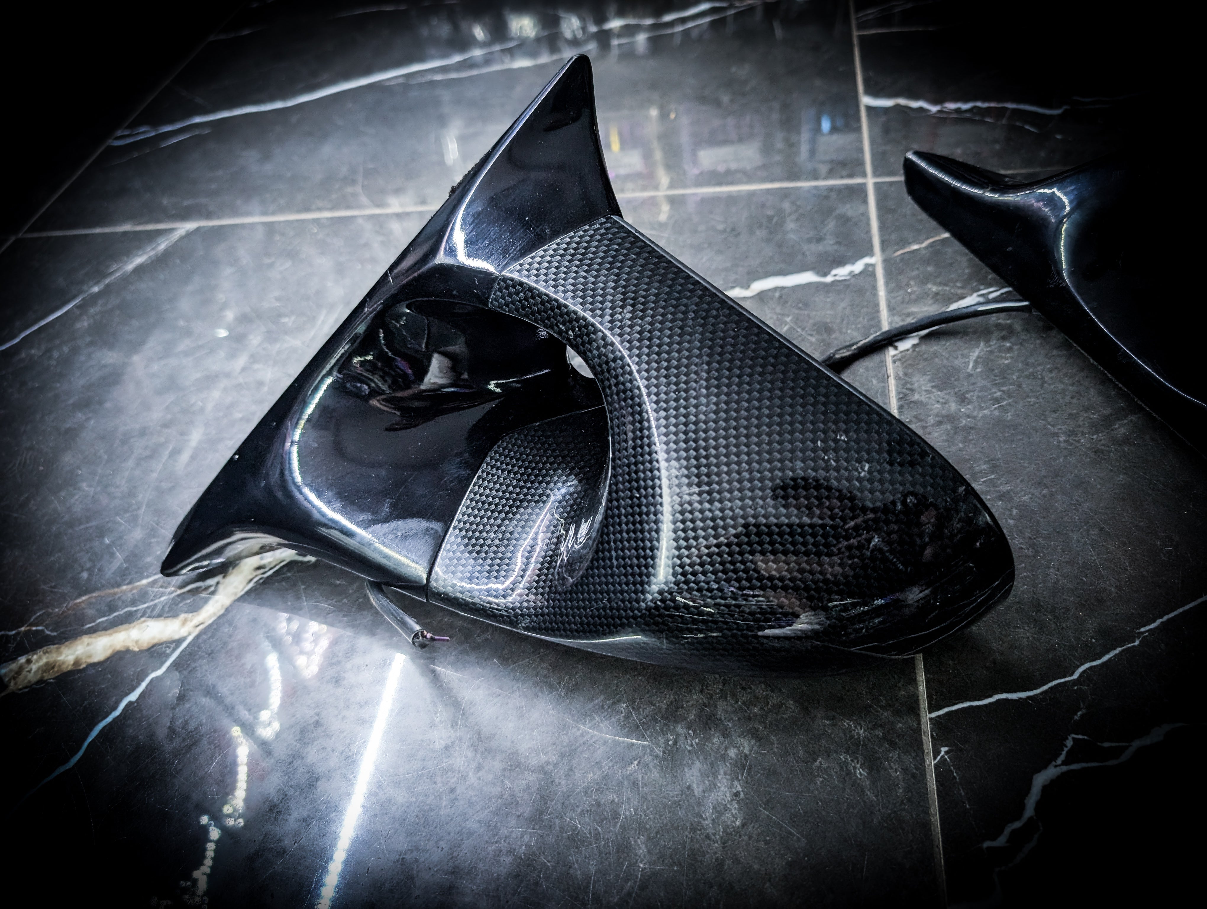 350Z Z33 Genuine Early Generation Ganador Carbon Side Electric Mirrors