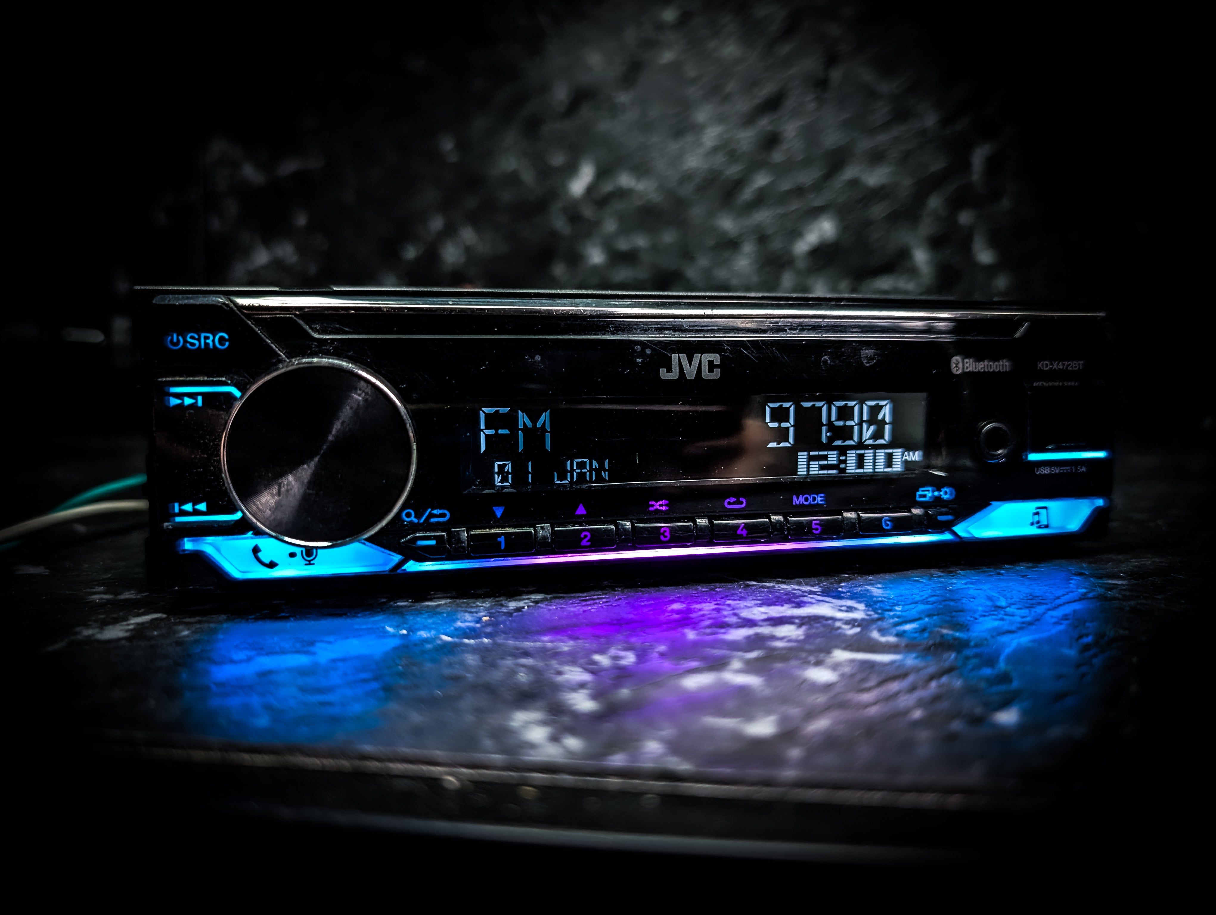 JVC Bluetooth Single Din Car Stereo