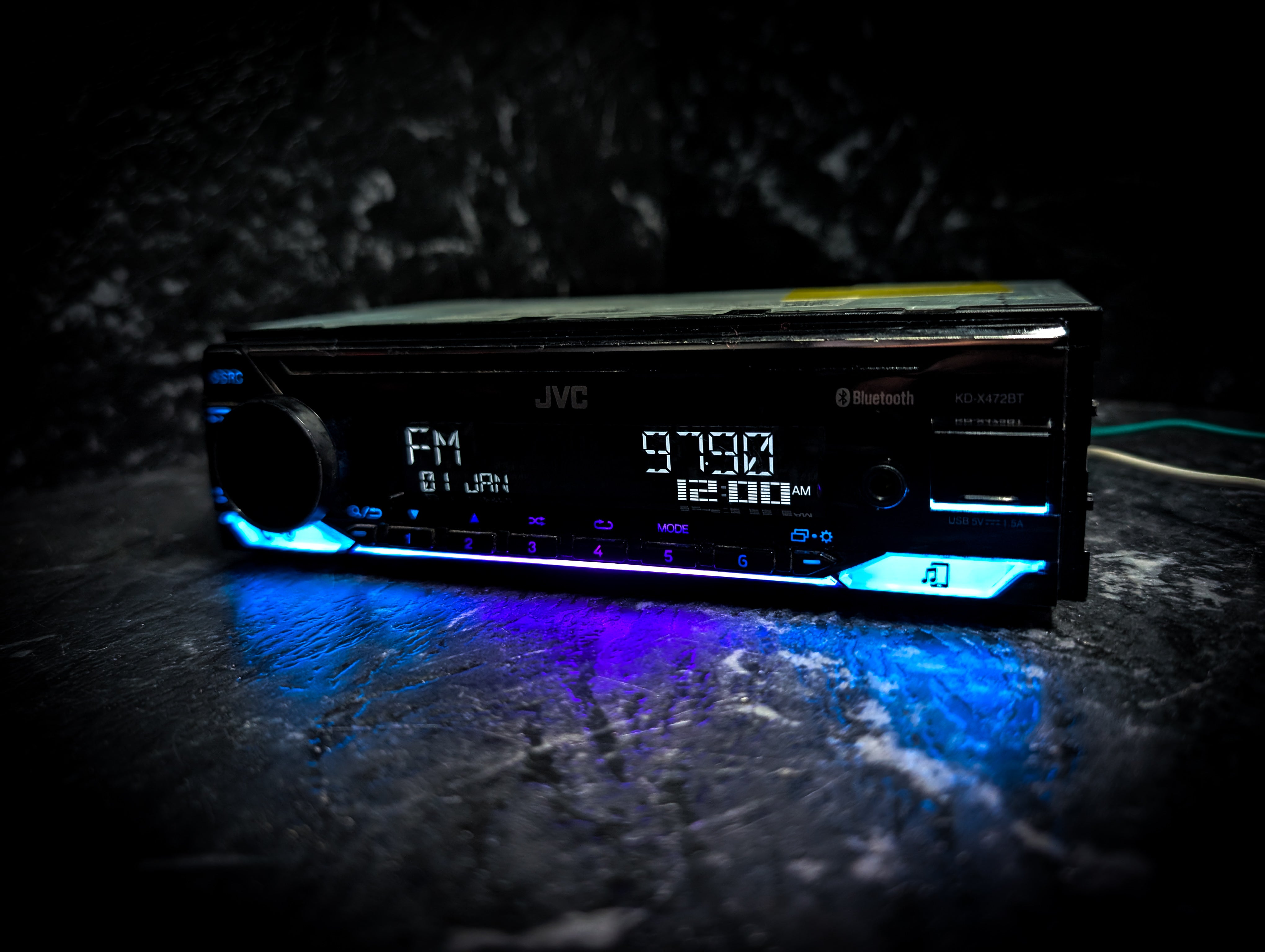 JVC Bluetooth Single Din Car Stereo