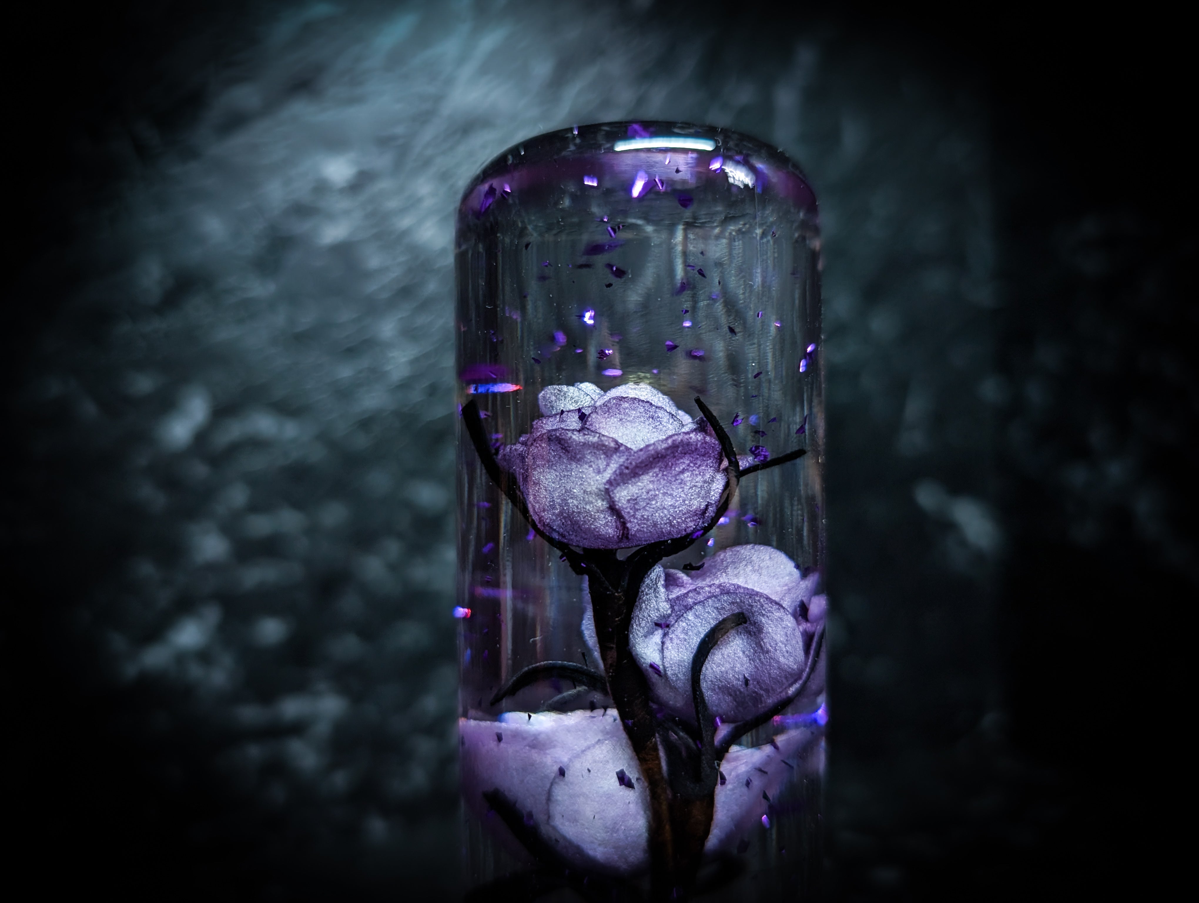 NEW Glitter Blossom Acrylic Manual Gear Knobs