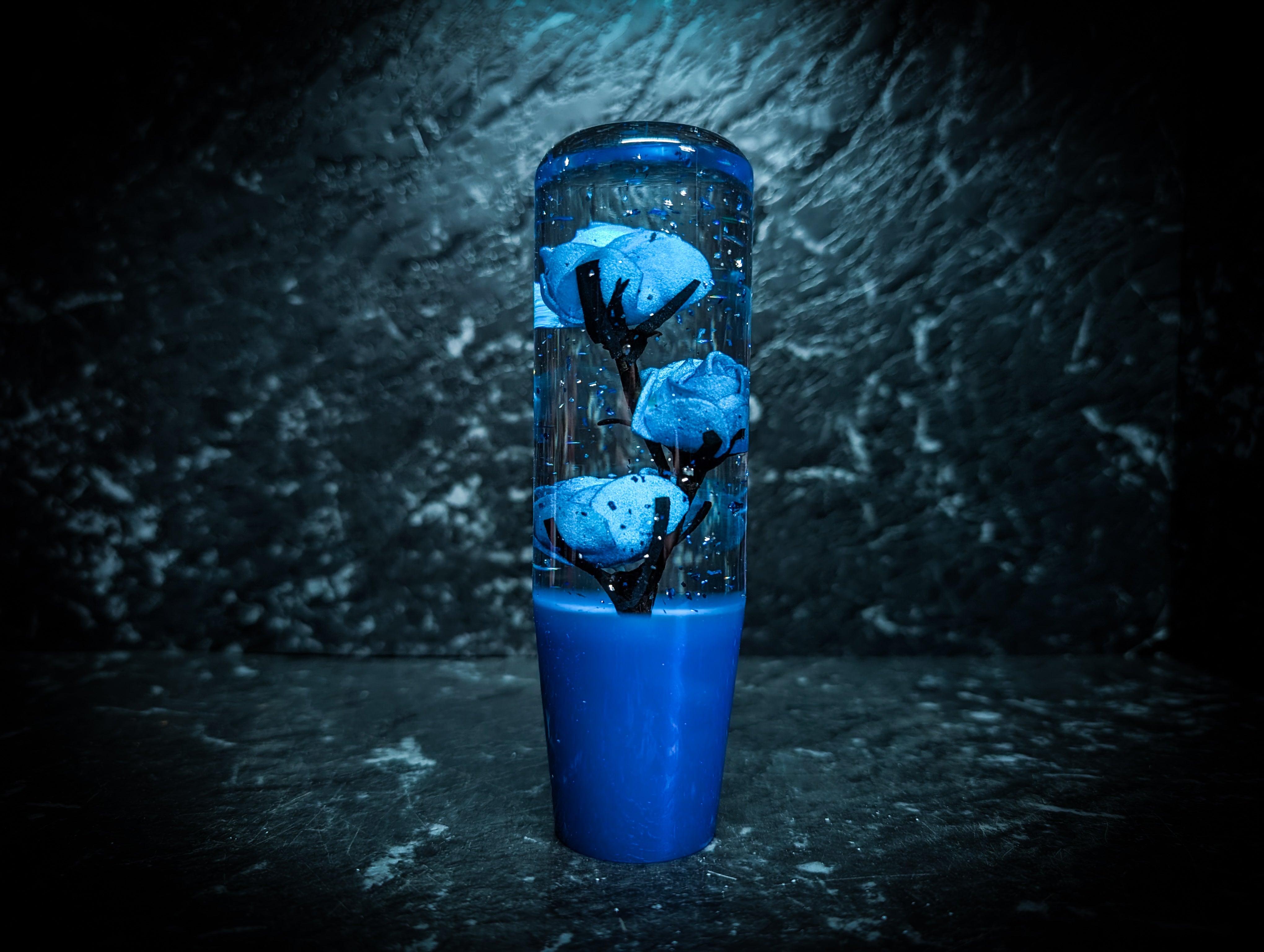 NEW Glitter Blossom Acrylic Manual Gear Knobs