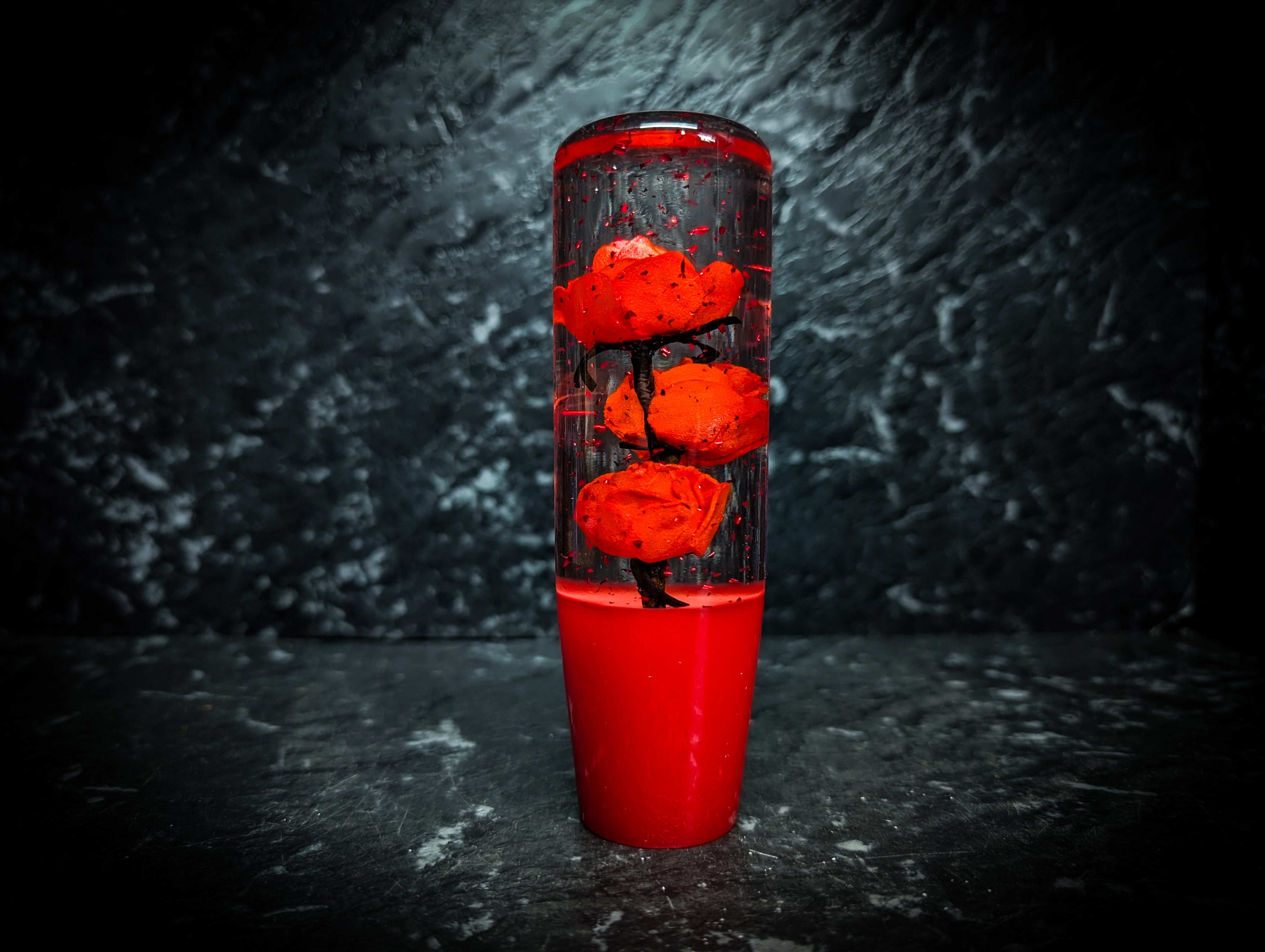 NEW Glitter Blossom Acrylic Manual Gear Knobs