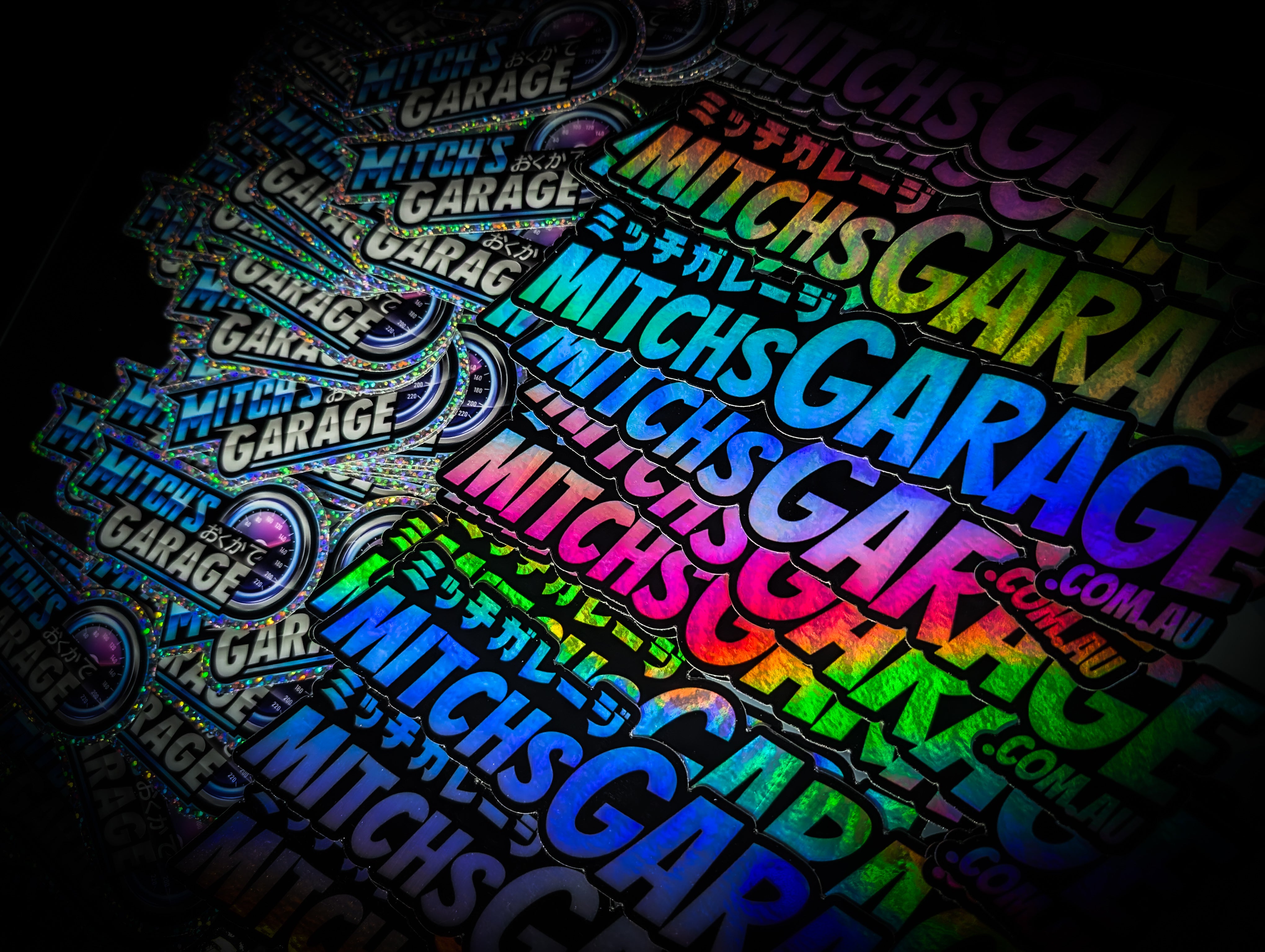 Mitch's Garage Slap Stickers