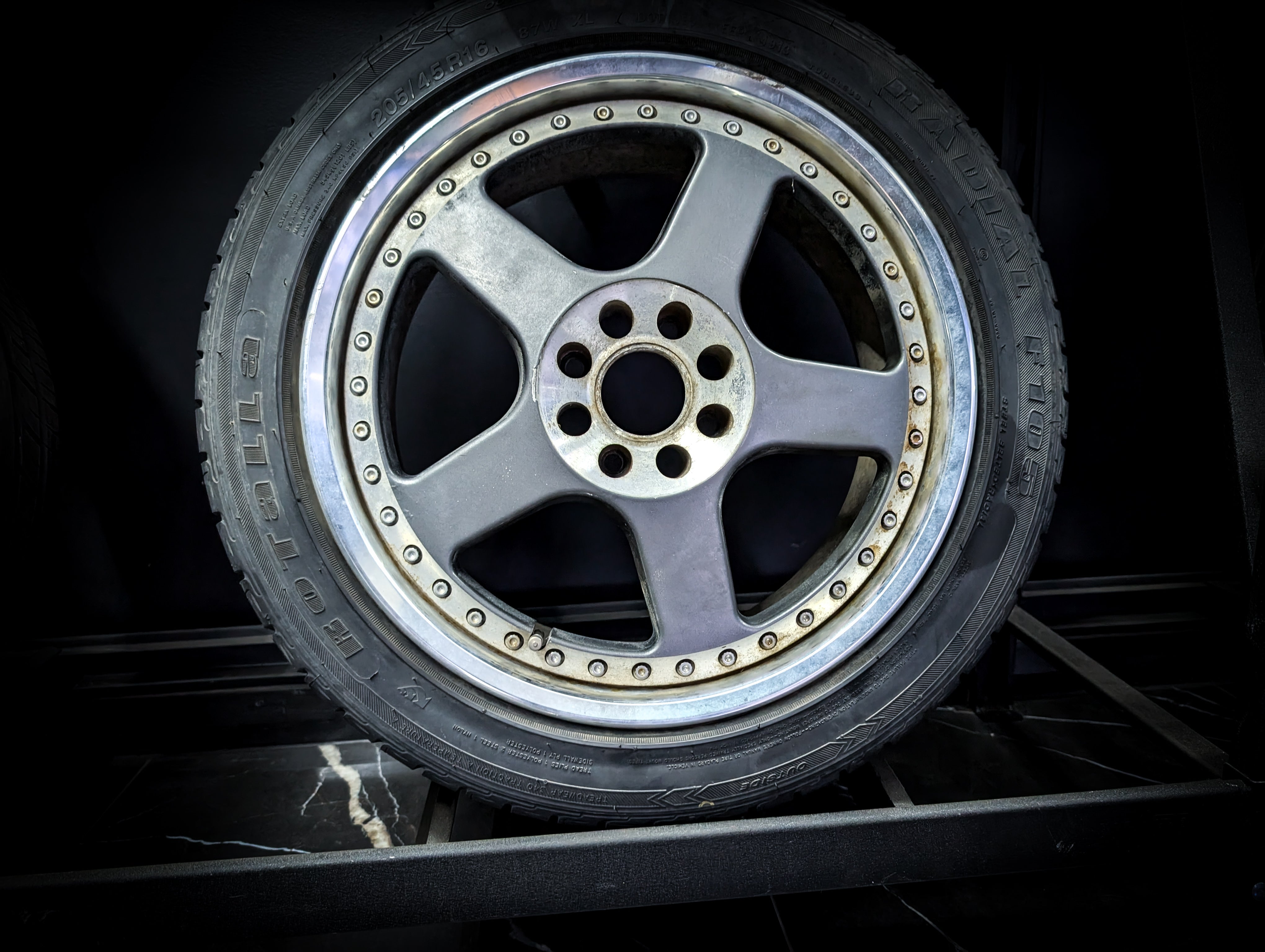 16" RIVERSIDE SFOZRO 3 Piece Wheels x 4
