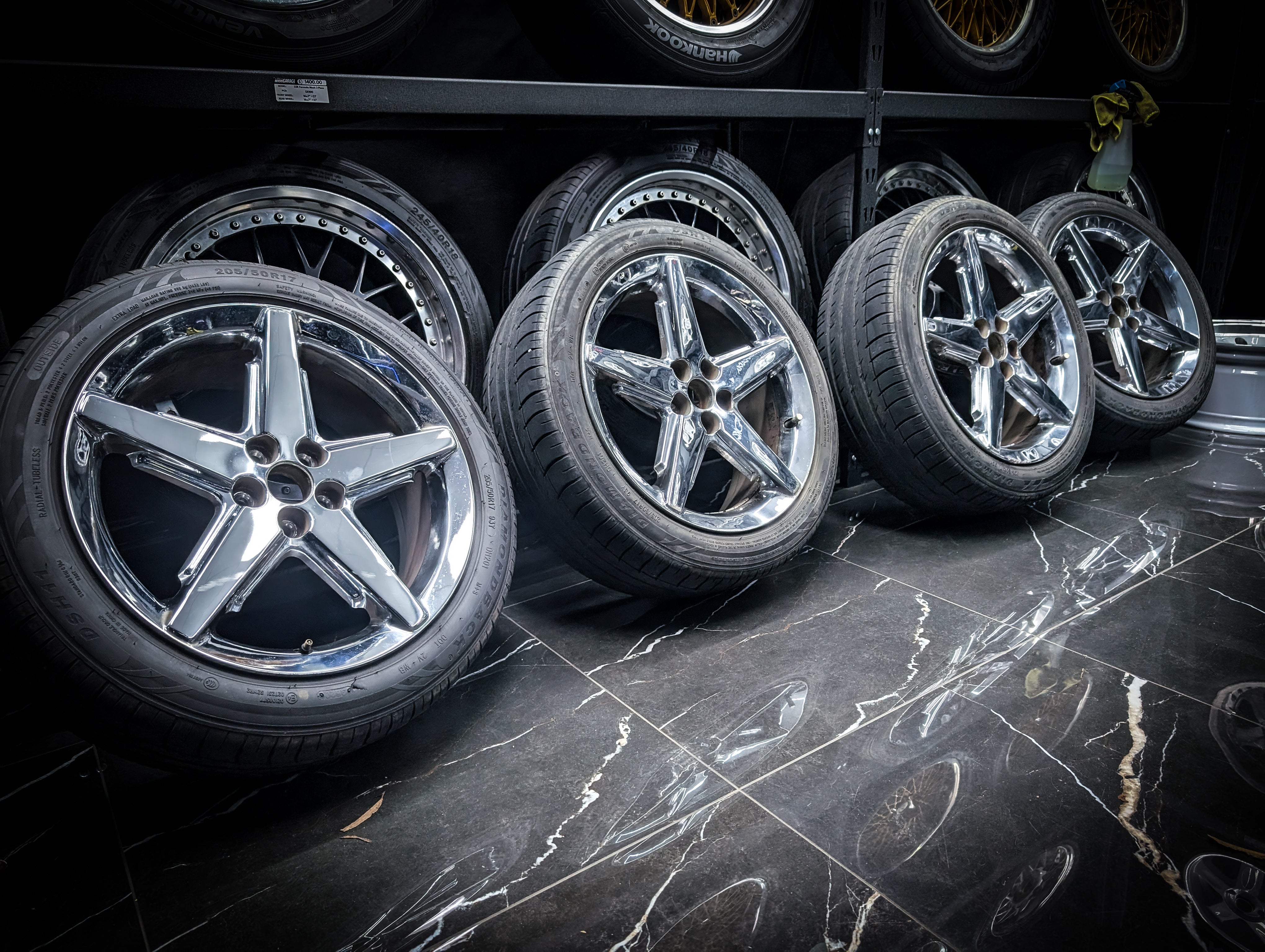17" Chrome Star Wheels x 4