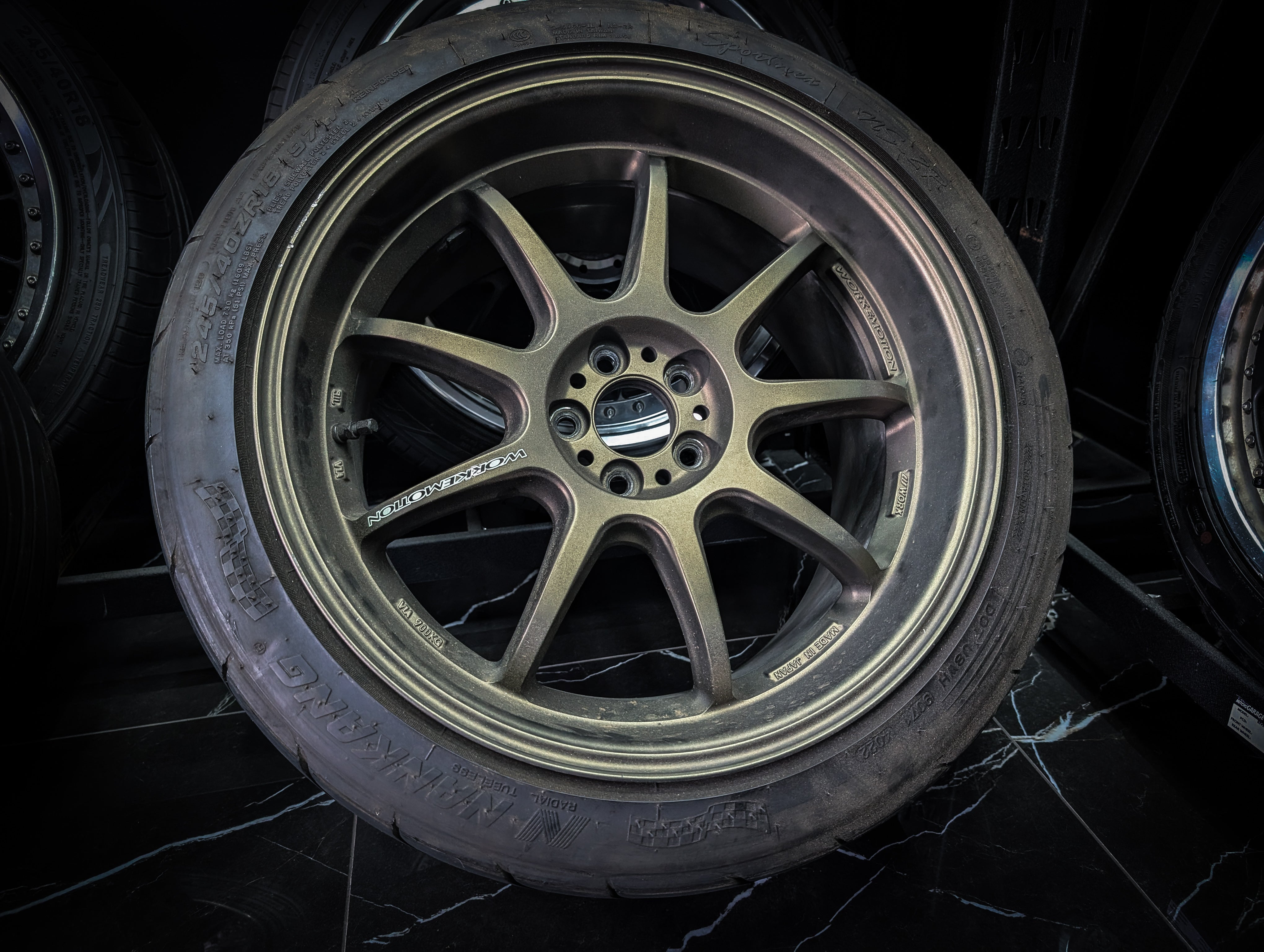 18" WORK EMOTION D9R Bronze Wheels x 4