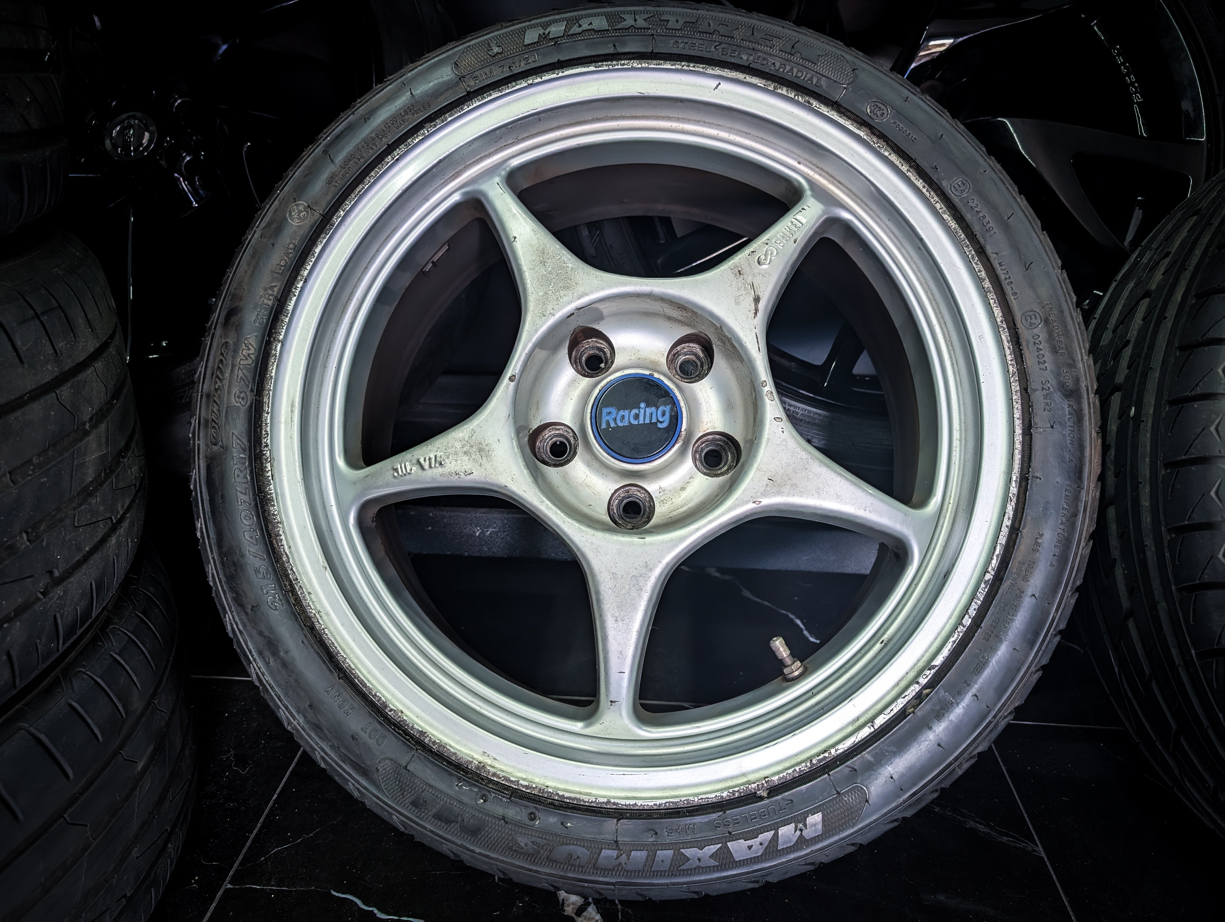 17" ENKEI RP01 Silver Wheels x 4