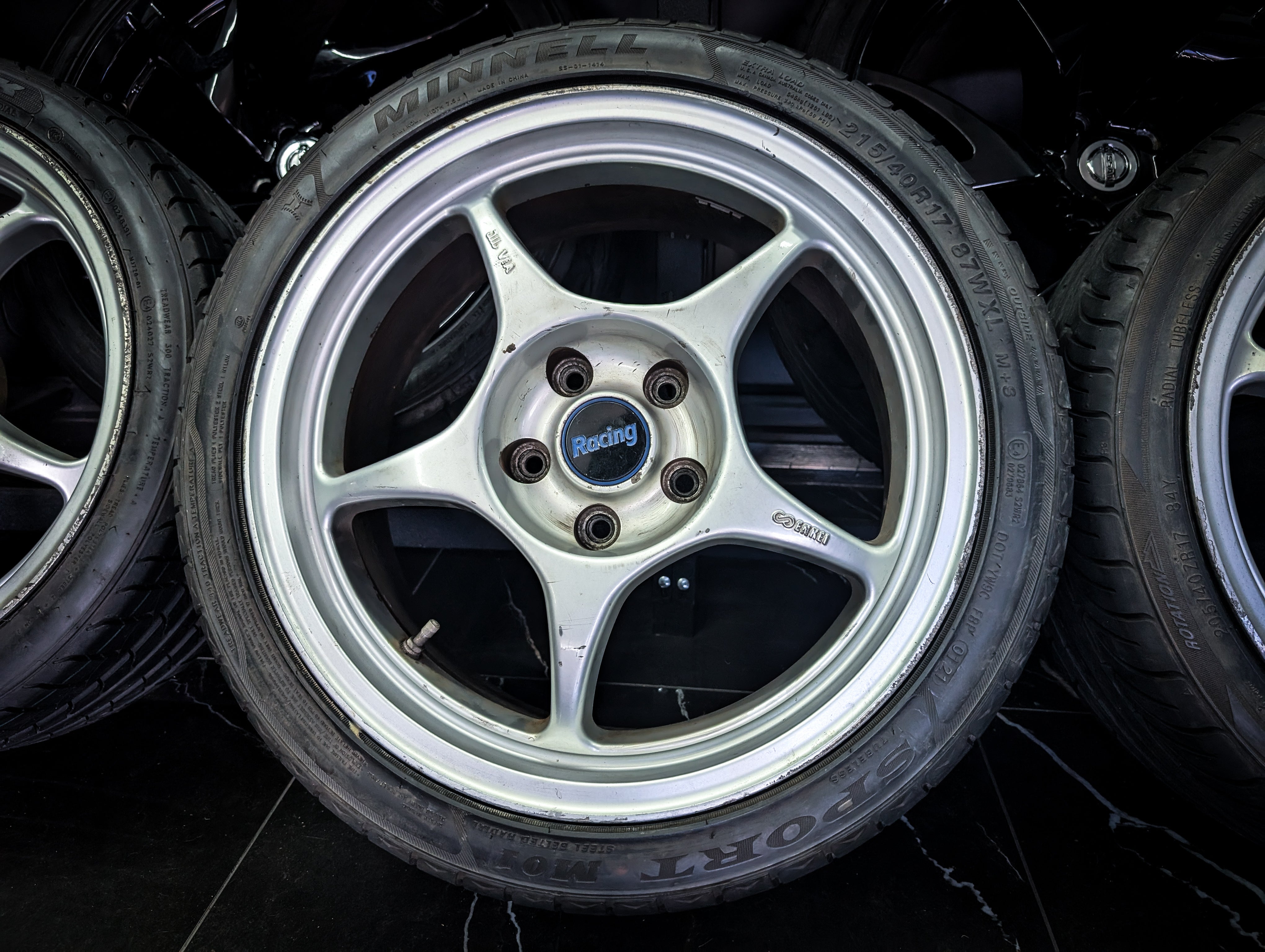 17" ENKEI RP01 Silver Wheels x 4