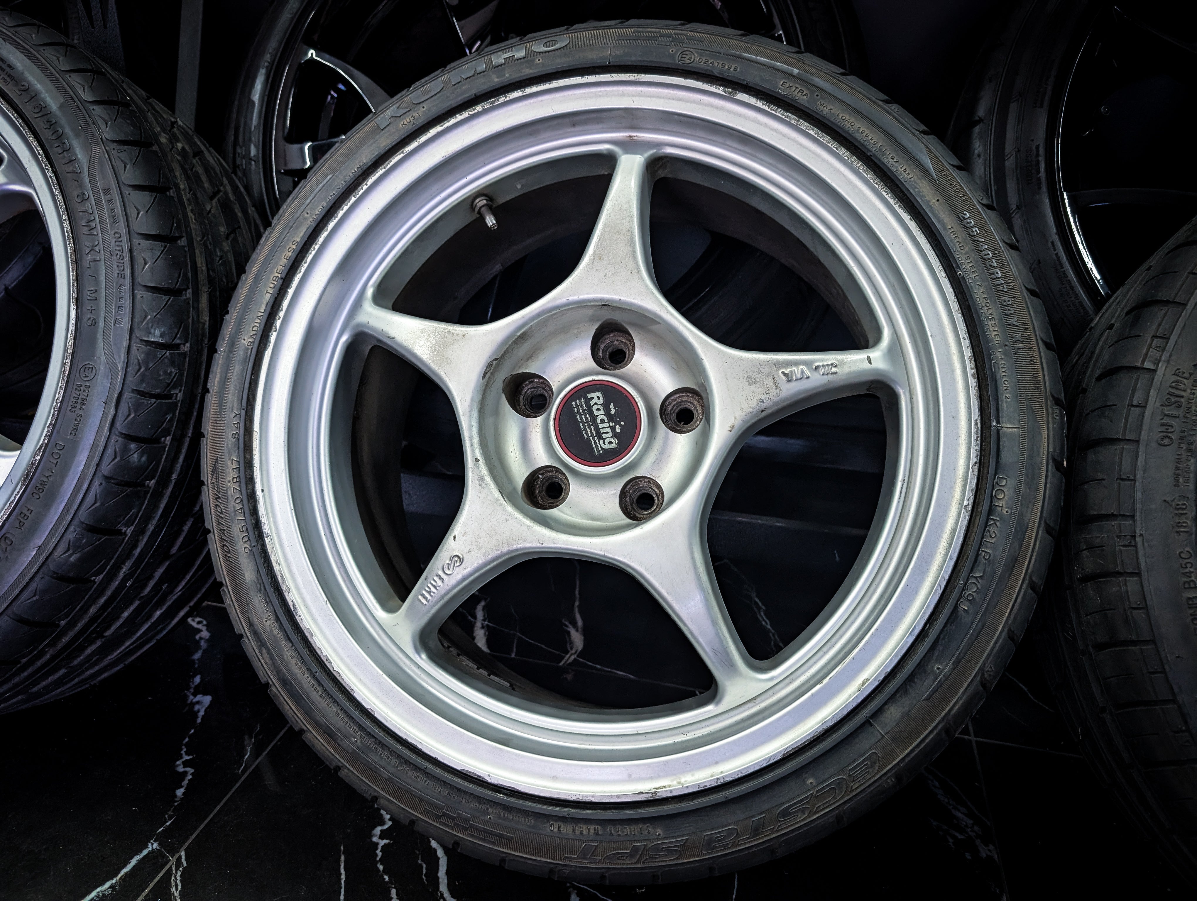 17" ENKEI RP01 Silver Wheels x 4