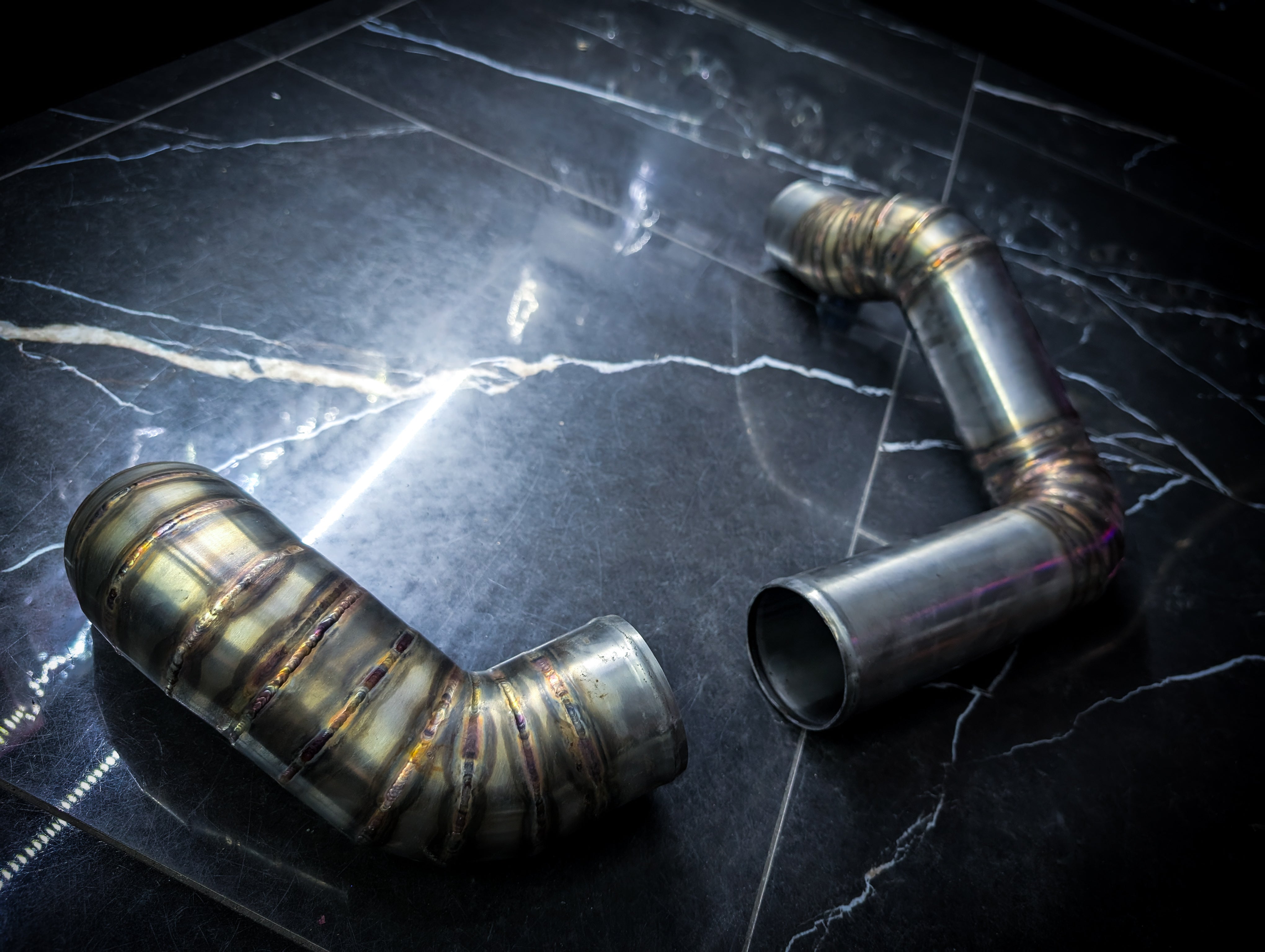 NISSAN R32/R33 Skyline Stainless Lobster Welded Intercooler Elbow Bends