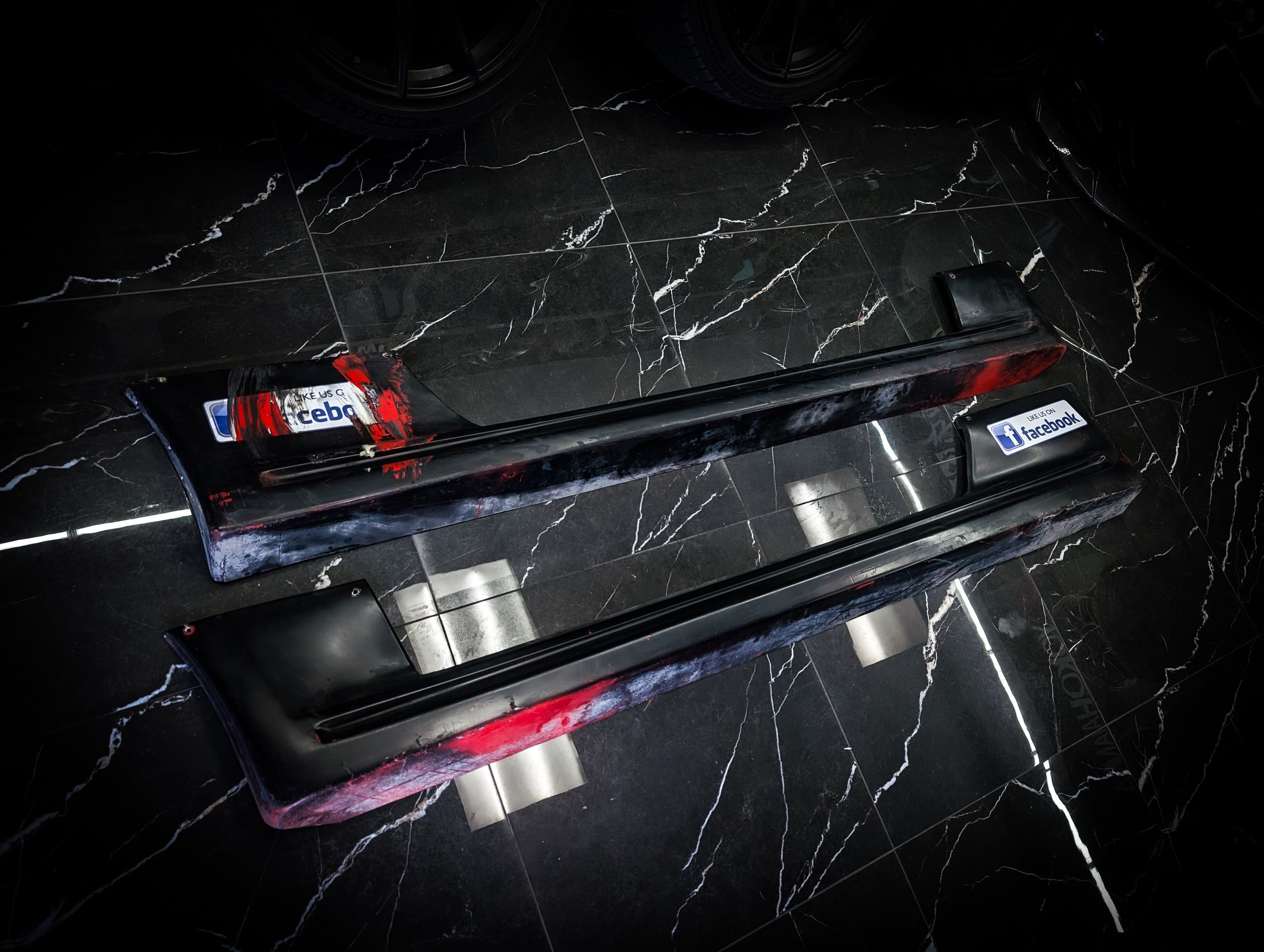 NISSAN R32 Skyline Coupe UNKNOWN Fibreglass Side Skirts