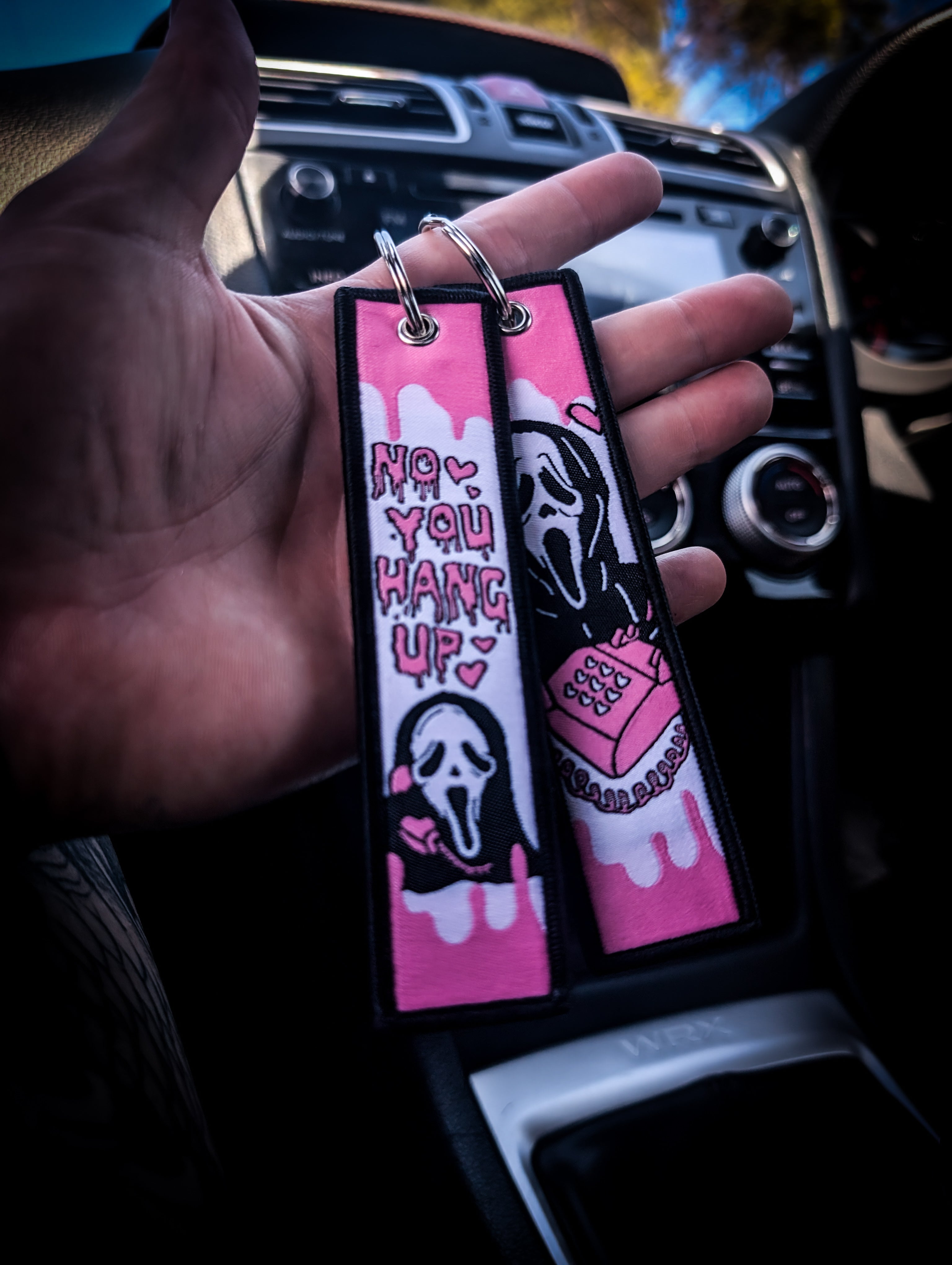 LIMITED EDITION Scream Mask Pink Halloween Key Tag