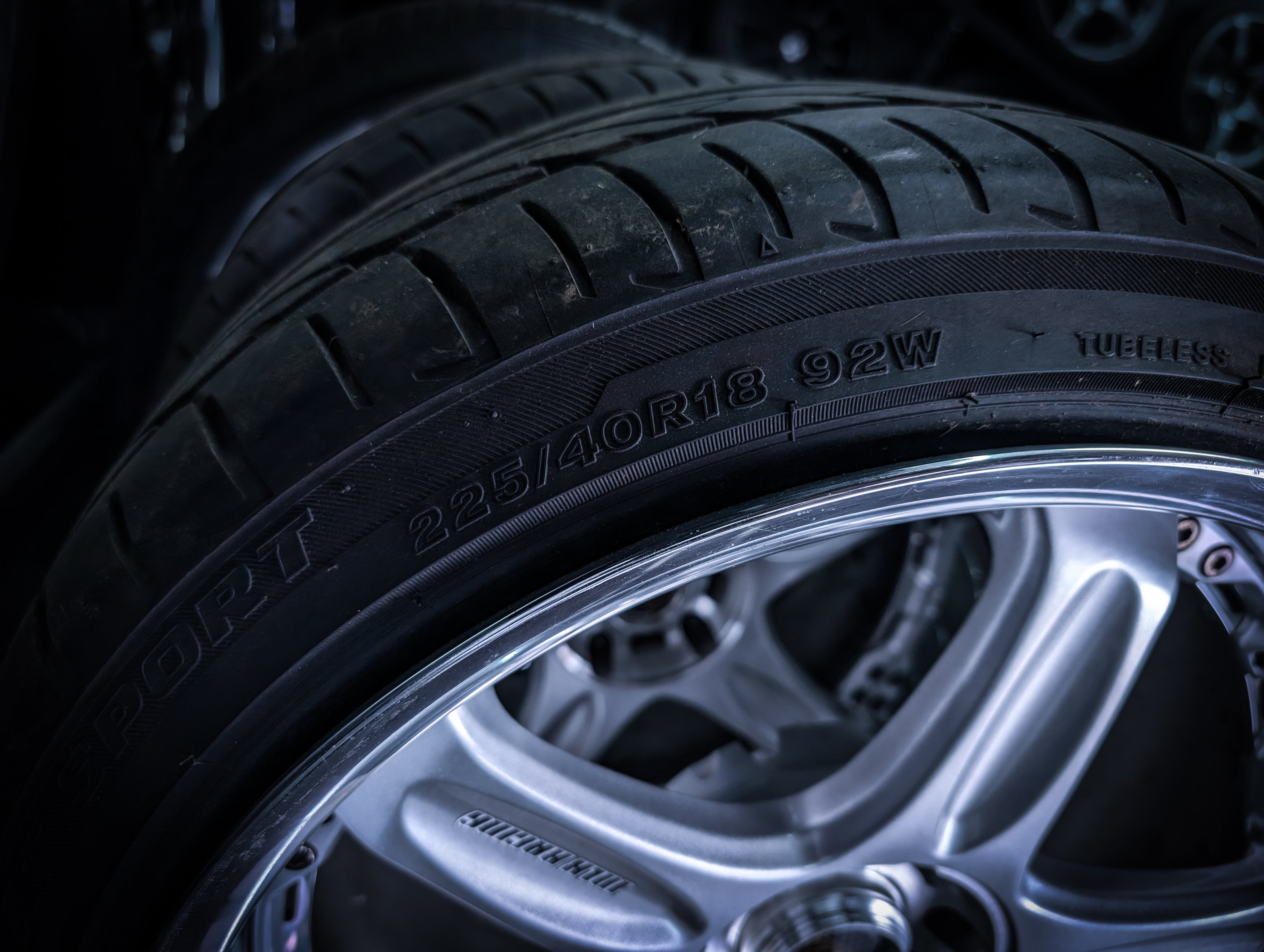 18" VOLK RAYS GTC Face 1 High Bright Silver 2 Piece Wheels x 4