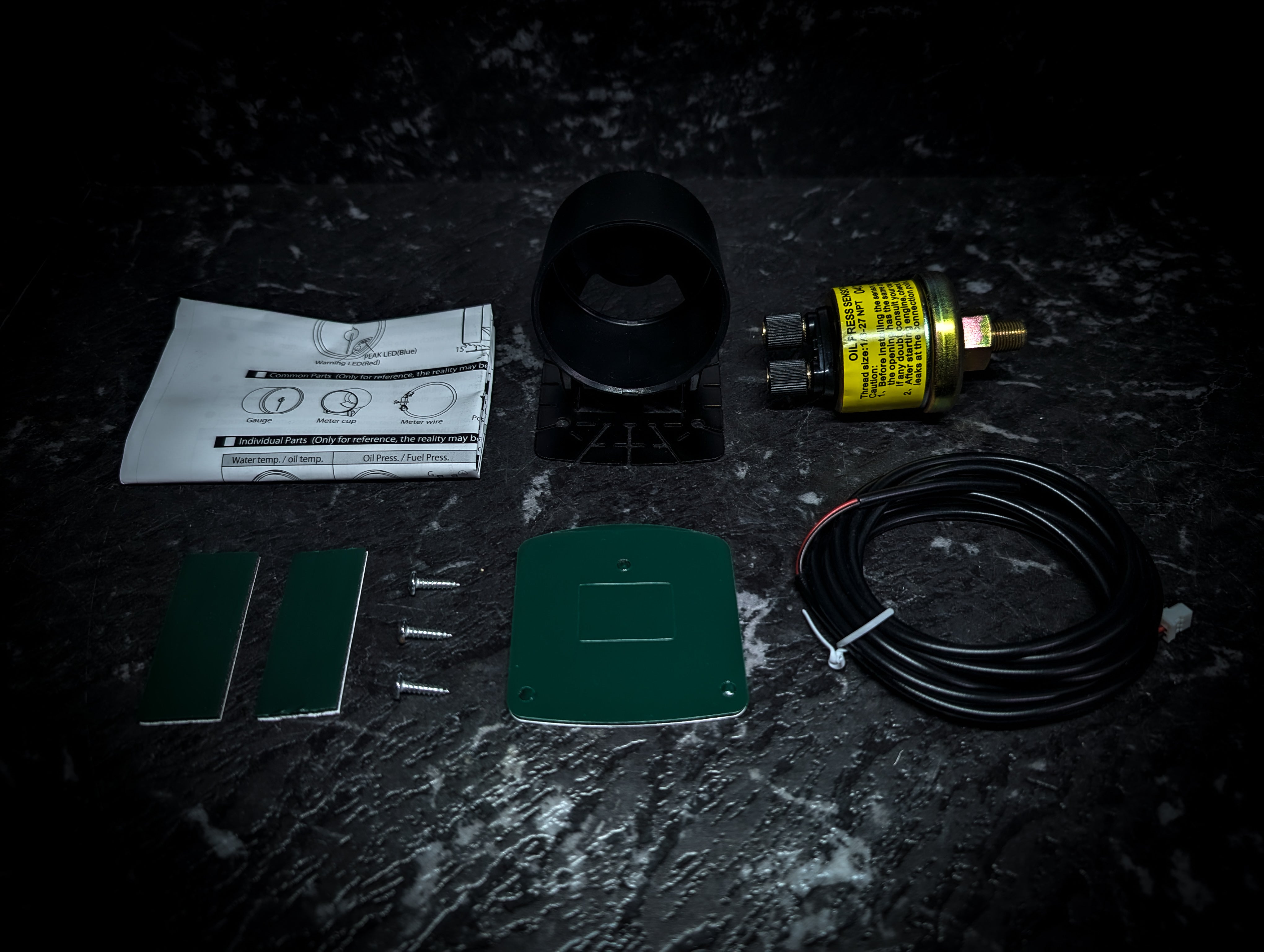 10 Colour Variable Stepper Motorized 52mm Oil Pressure Gauge