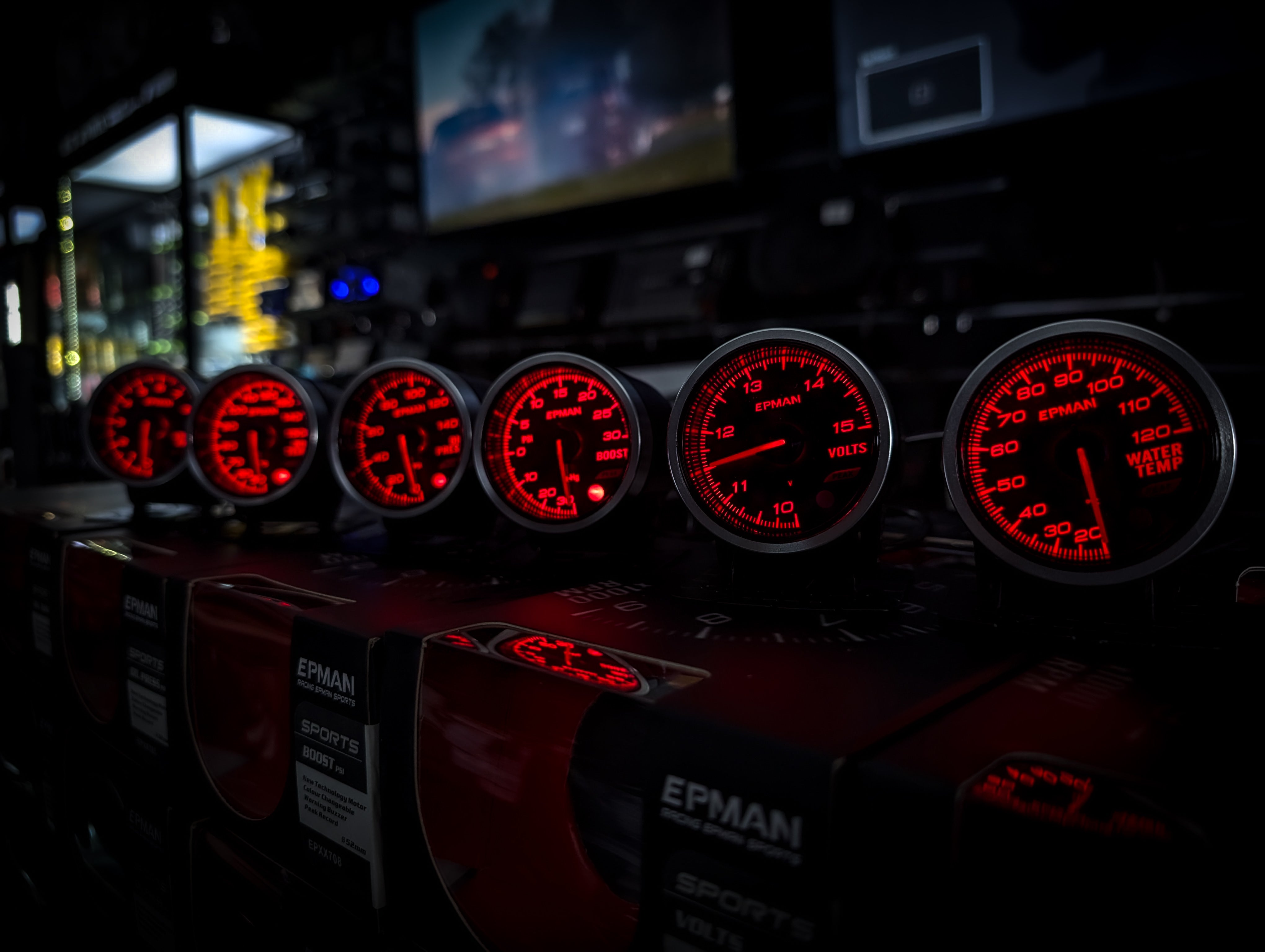 10 Colour Variable Stepper Motorized 52mm Oil Pressure Gauge