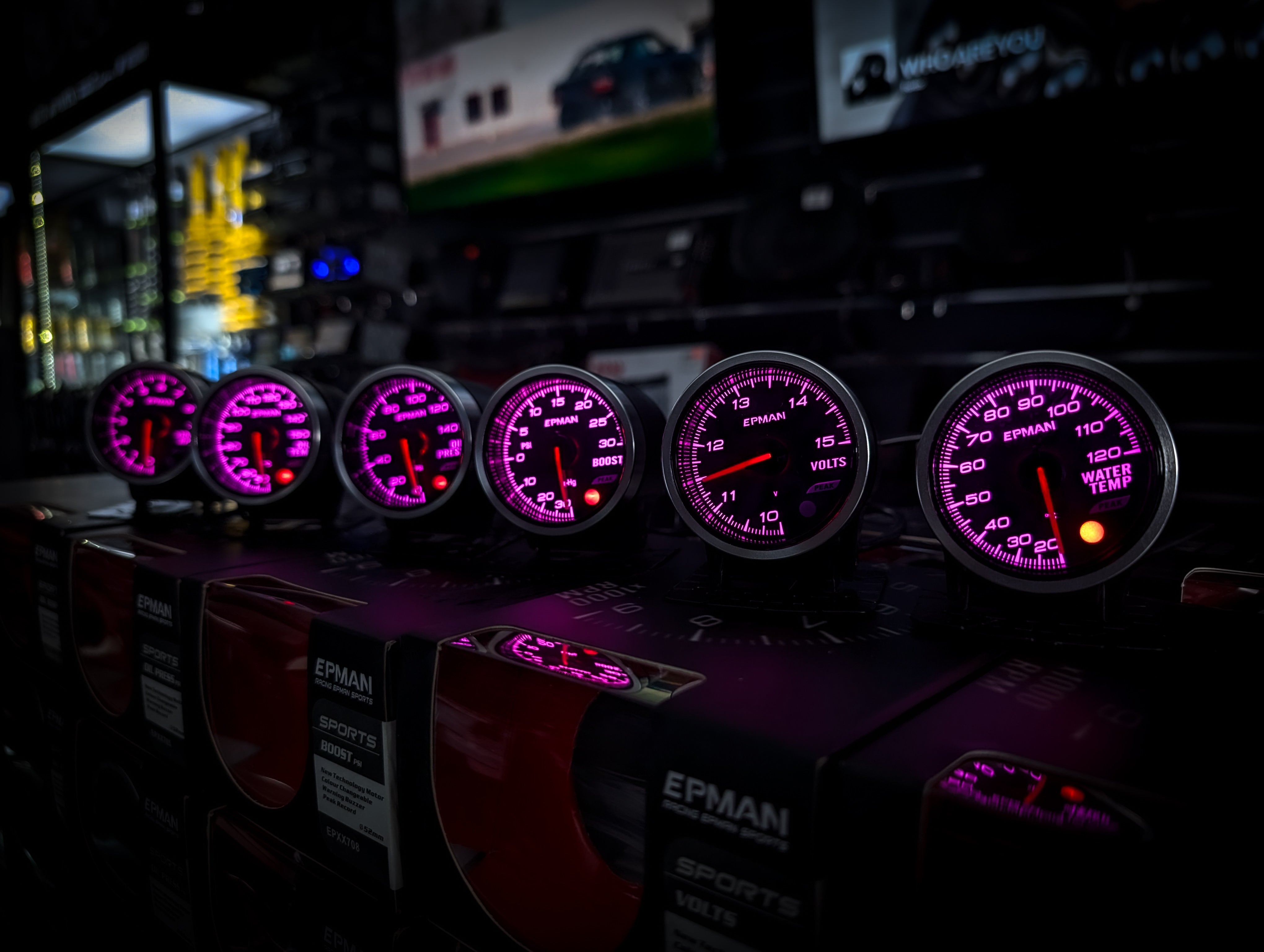 10 Colour Variable Stepper Motorized 52mm Oil Pressure Gauge