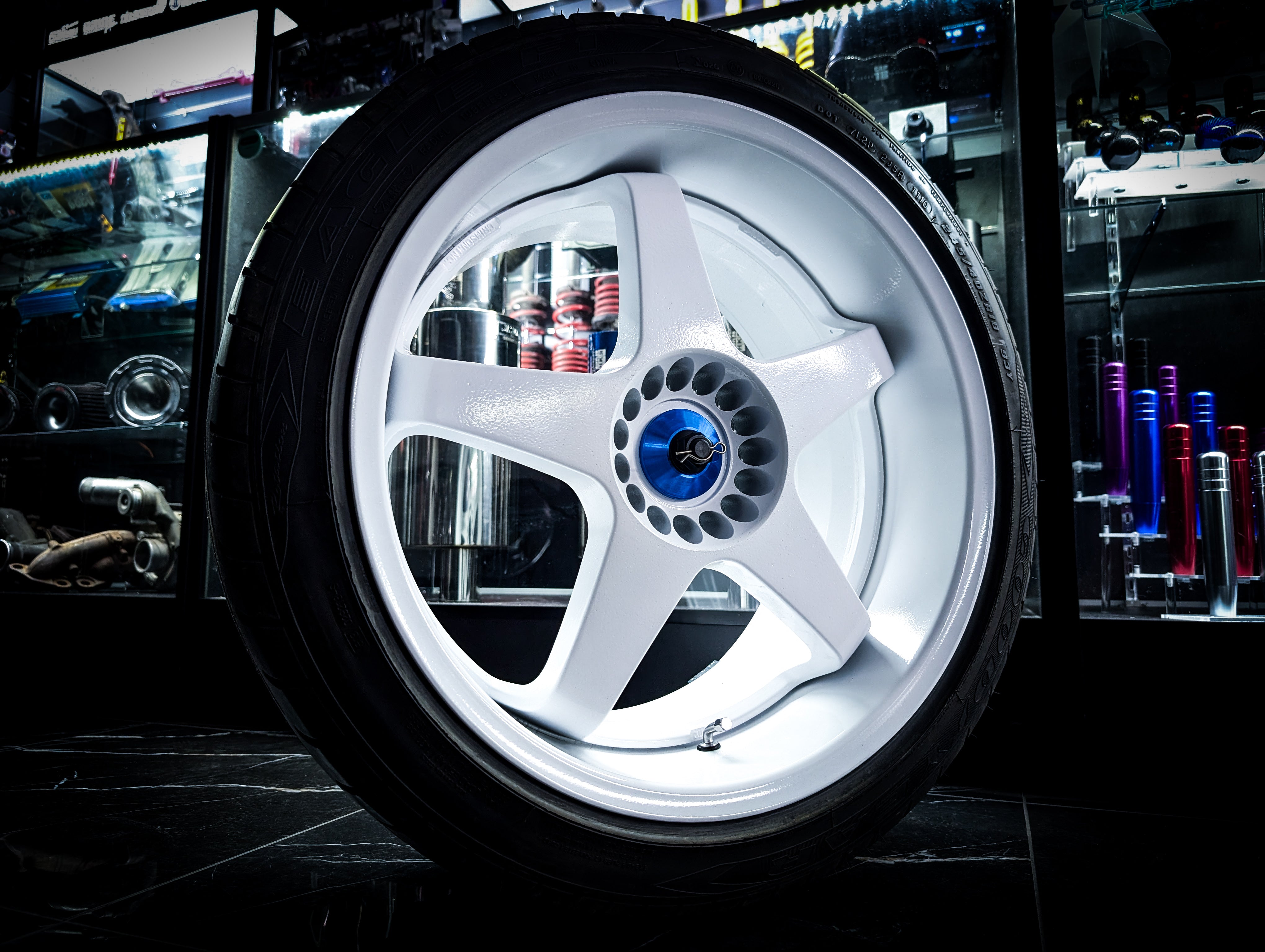 SPARCO Style NT/CRIMSON BLUE Series Centre Caps