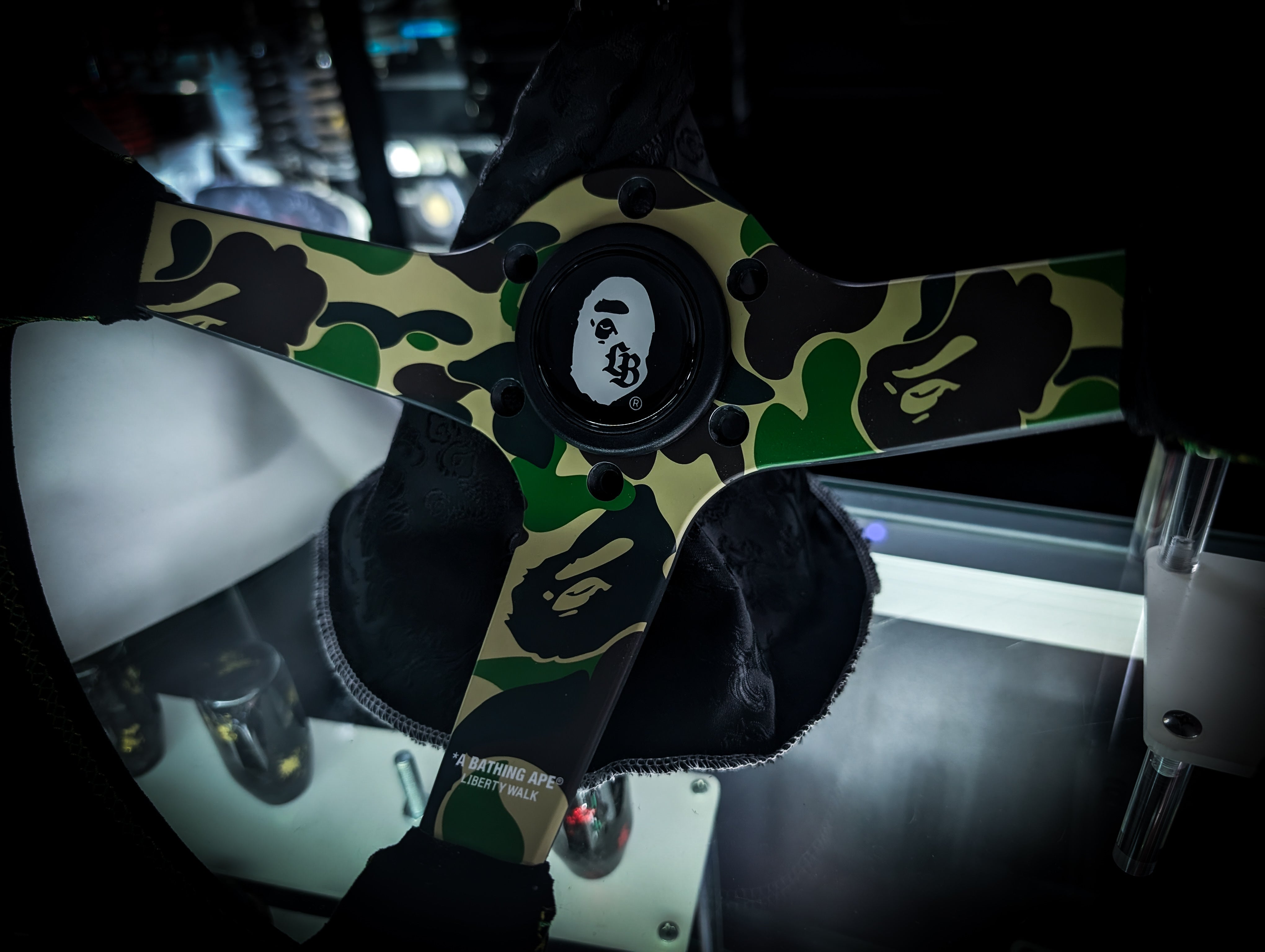 A BATHING APE® x LIBERTY WALK | Deep Dished Steering Wheel