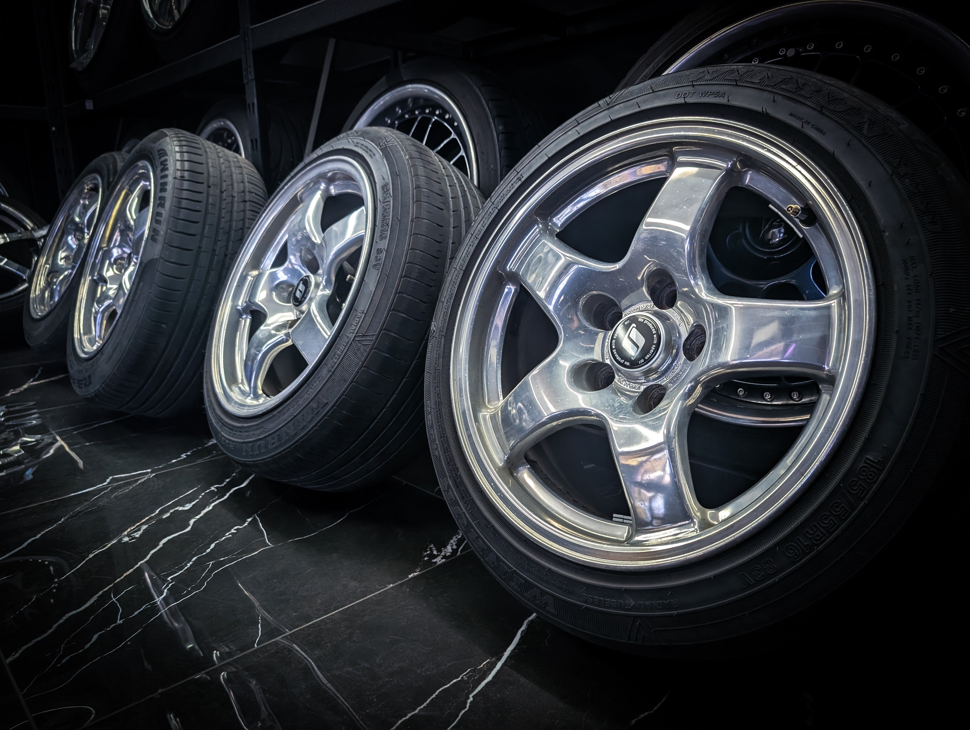 16" Polished Nissan R32 GTR Forged Wheels x 4